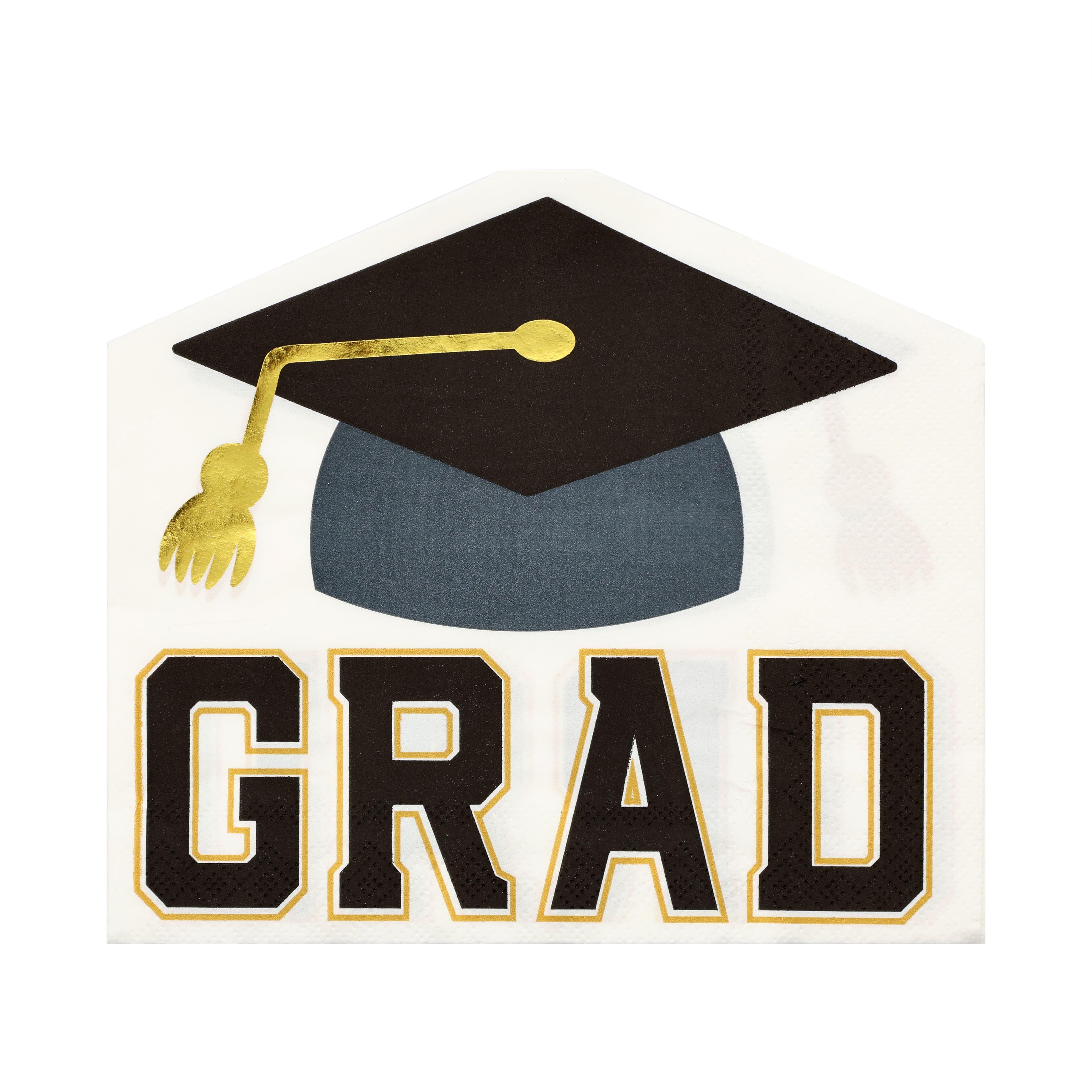 Graduation Cap Shaped Lunch Napkins, 20ct. by Celebrate It™