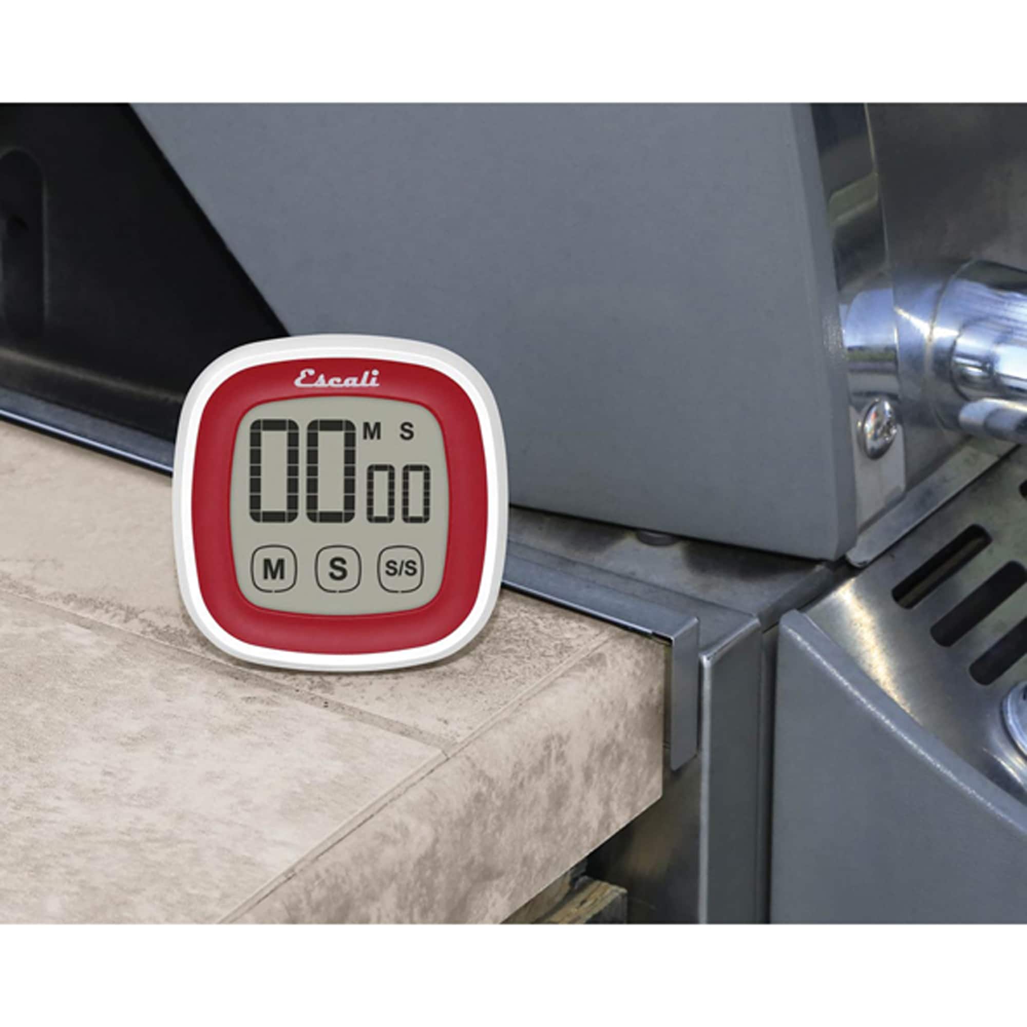 Escali Red Touch Screen Digital Timer