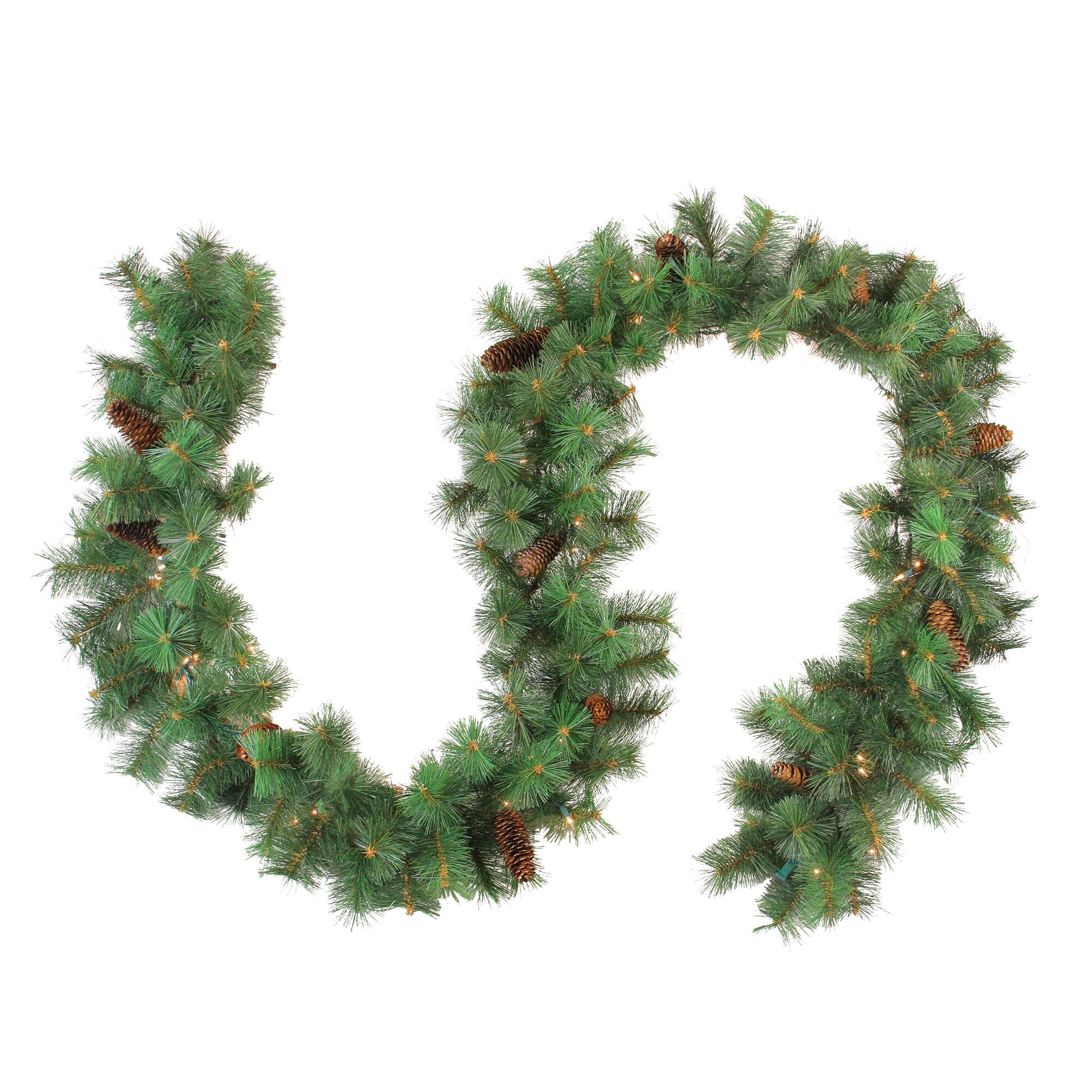 9ft. Pre-Lit Royal Oregon Pine Christmas Garland