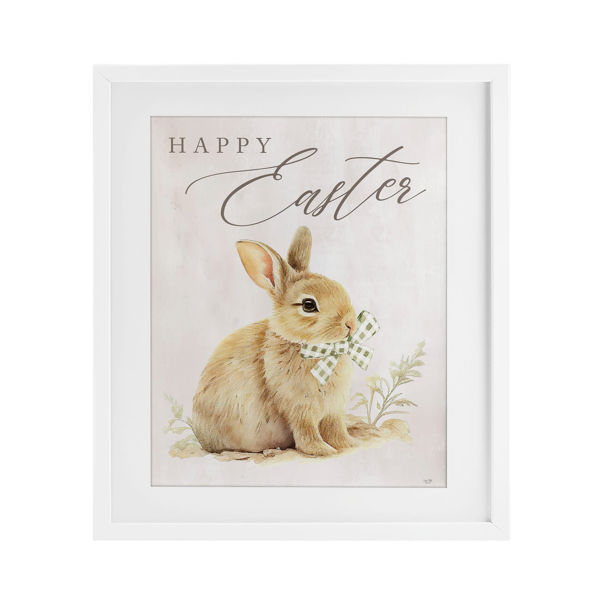 Stupell Industries Happy Easter Bunny Framed Wall Art