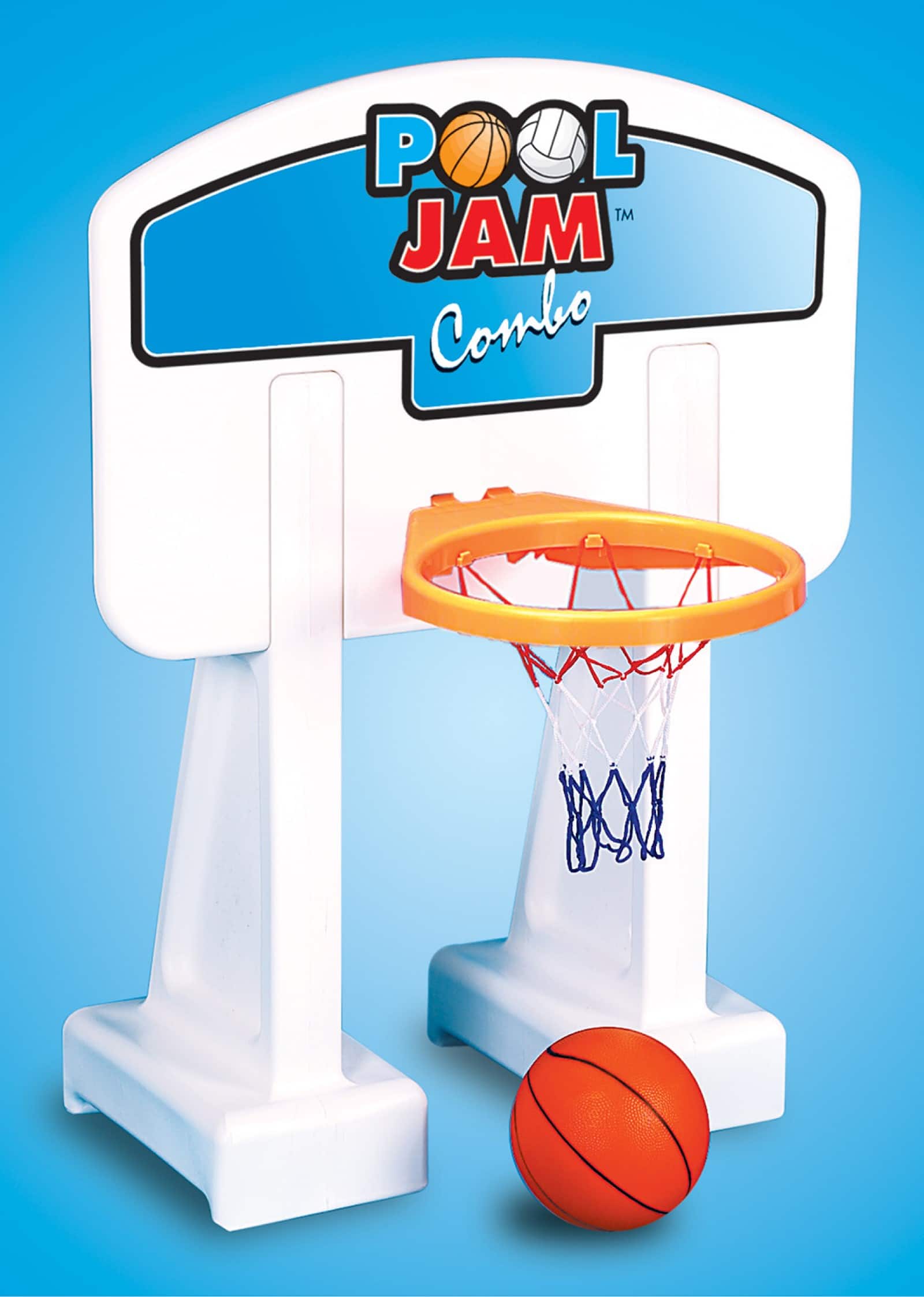 Swim Central 20ft. Pool Jam Basketball & Volleyball Swimming Pool Water Sports Combo Game
