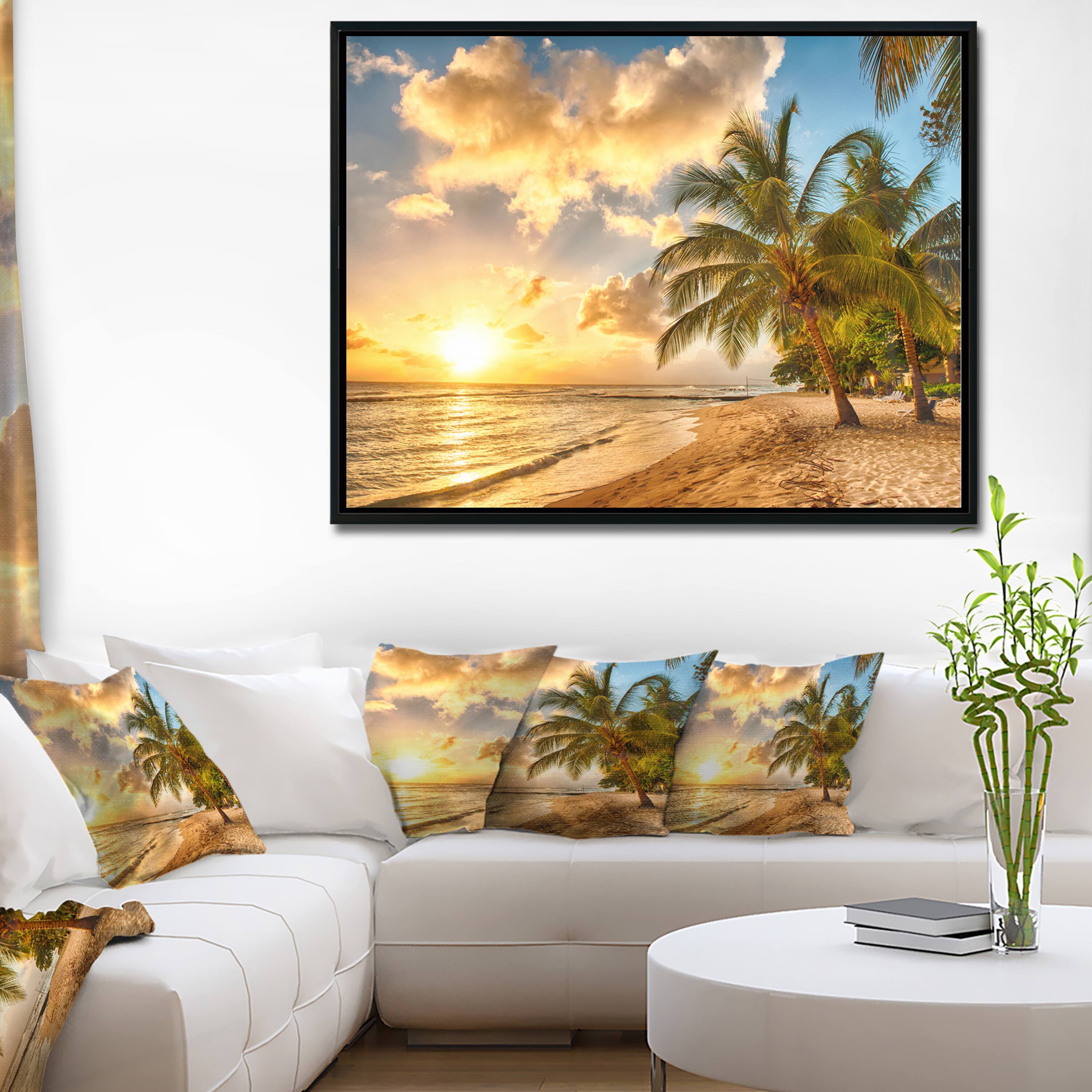 Designart - Gorgeous Beach of Island Barbados