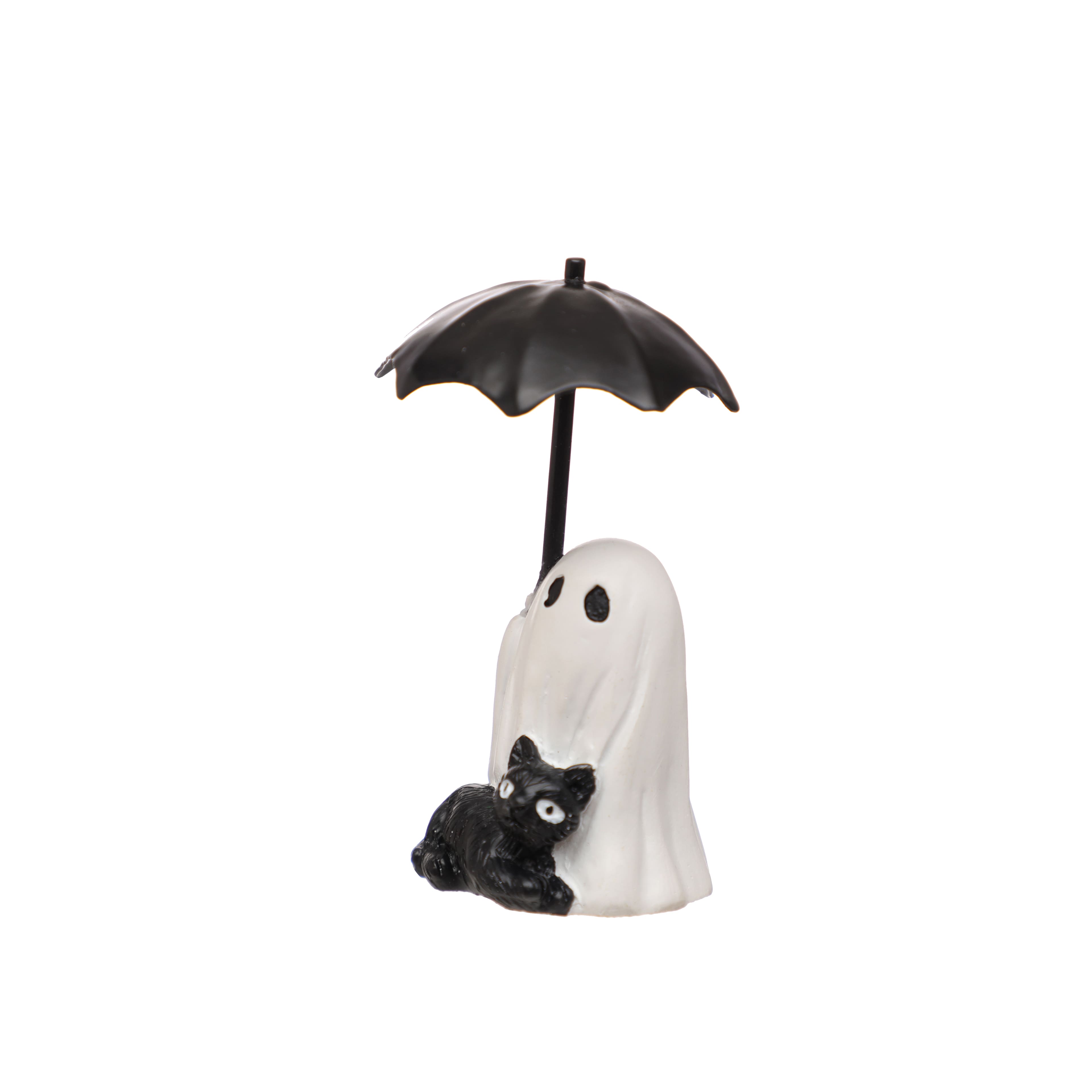Mini Ghost & Cat with Umbrella by Ashland®