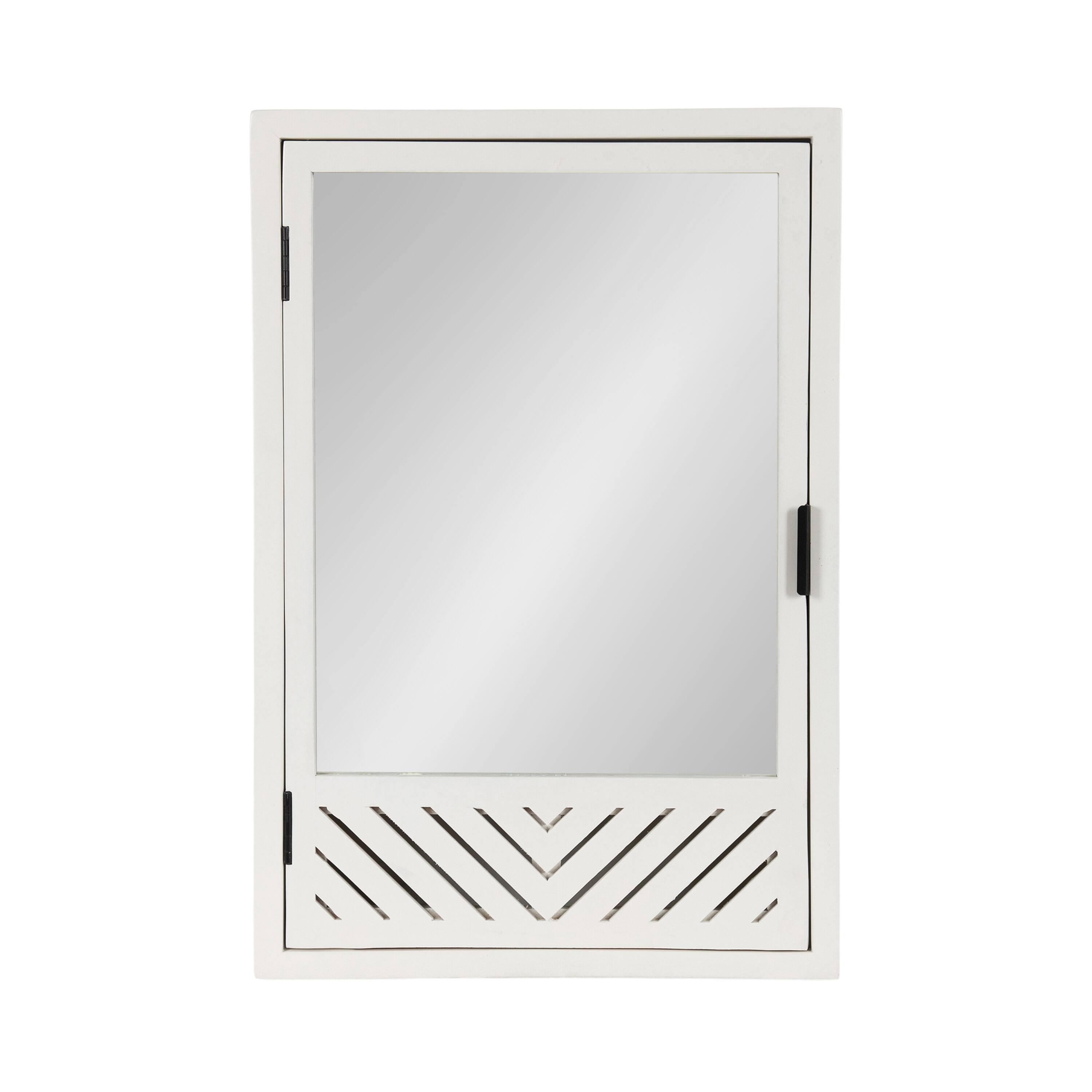Kate and Laurel Mezzeta Bathroom Cabinet with Mirror