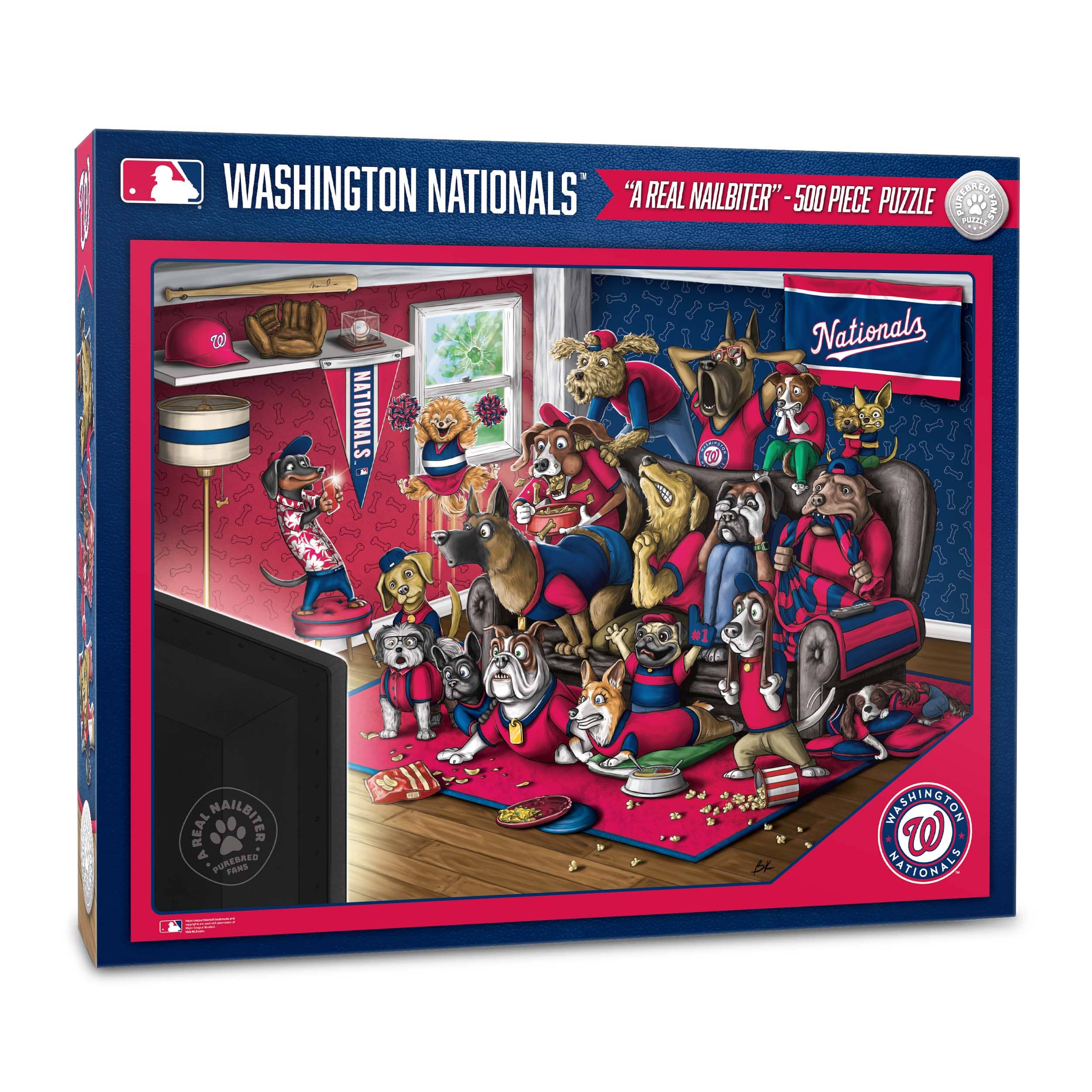 MLB Purebred Fans A Real Nailbiter 500 Piece Puzzle By Youthefan in Washington Nationals | 18" x 24" | Michaels&reg;