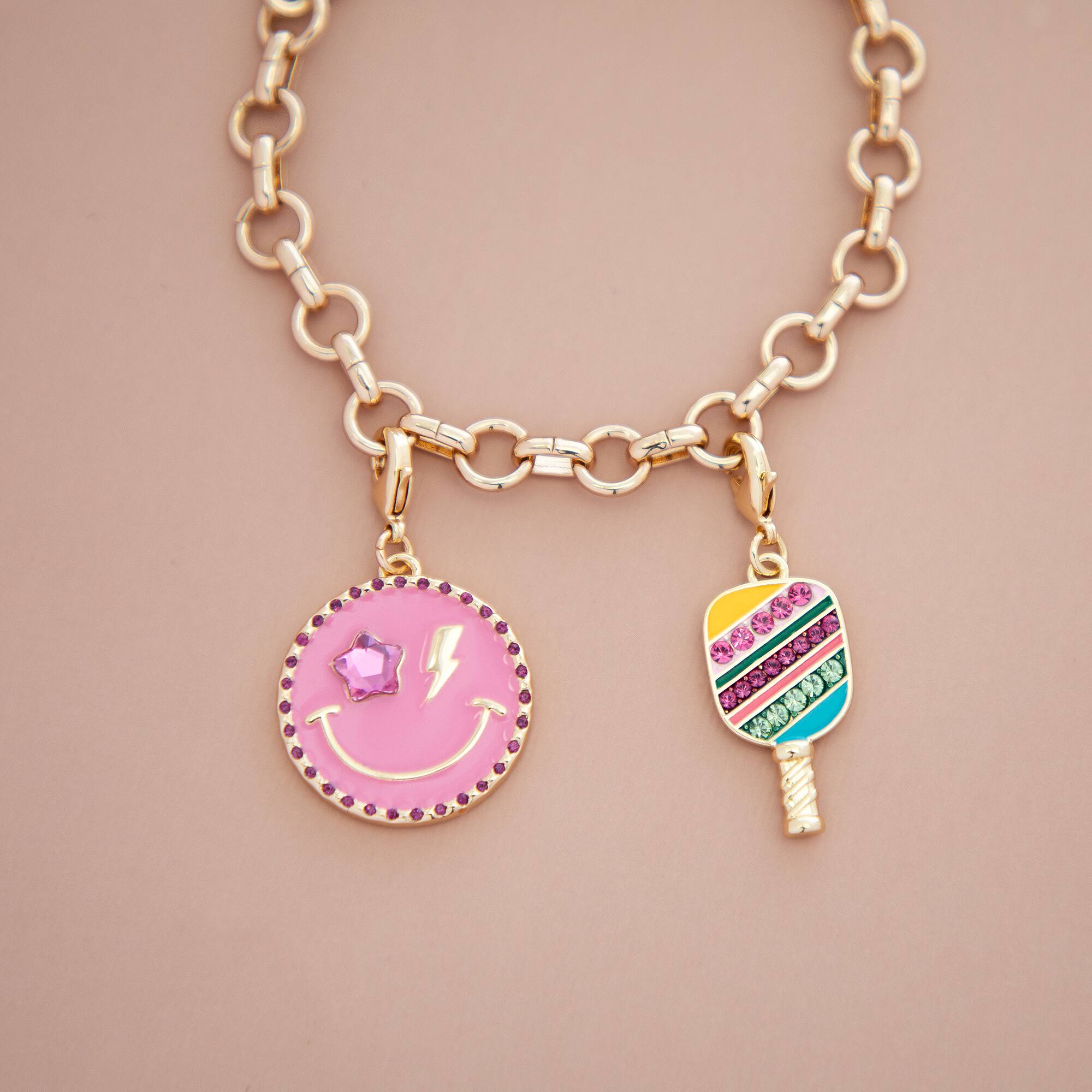 Pickleball Paddle Austrian Crystal Charm by Bead Landing™