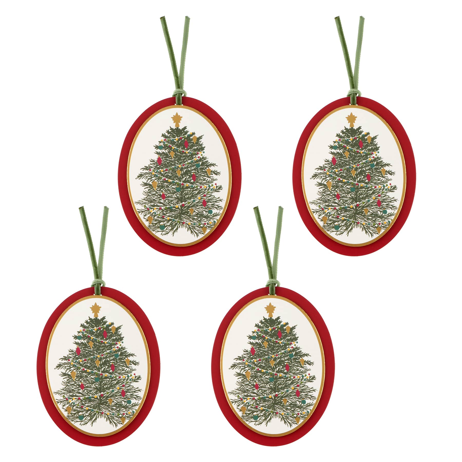 Michaels, Bough & Berry Christmas Tree Gift Tags, 4ct. by Celebrate It™ – Category: Tags
