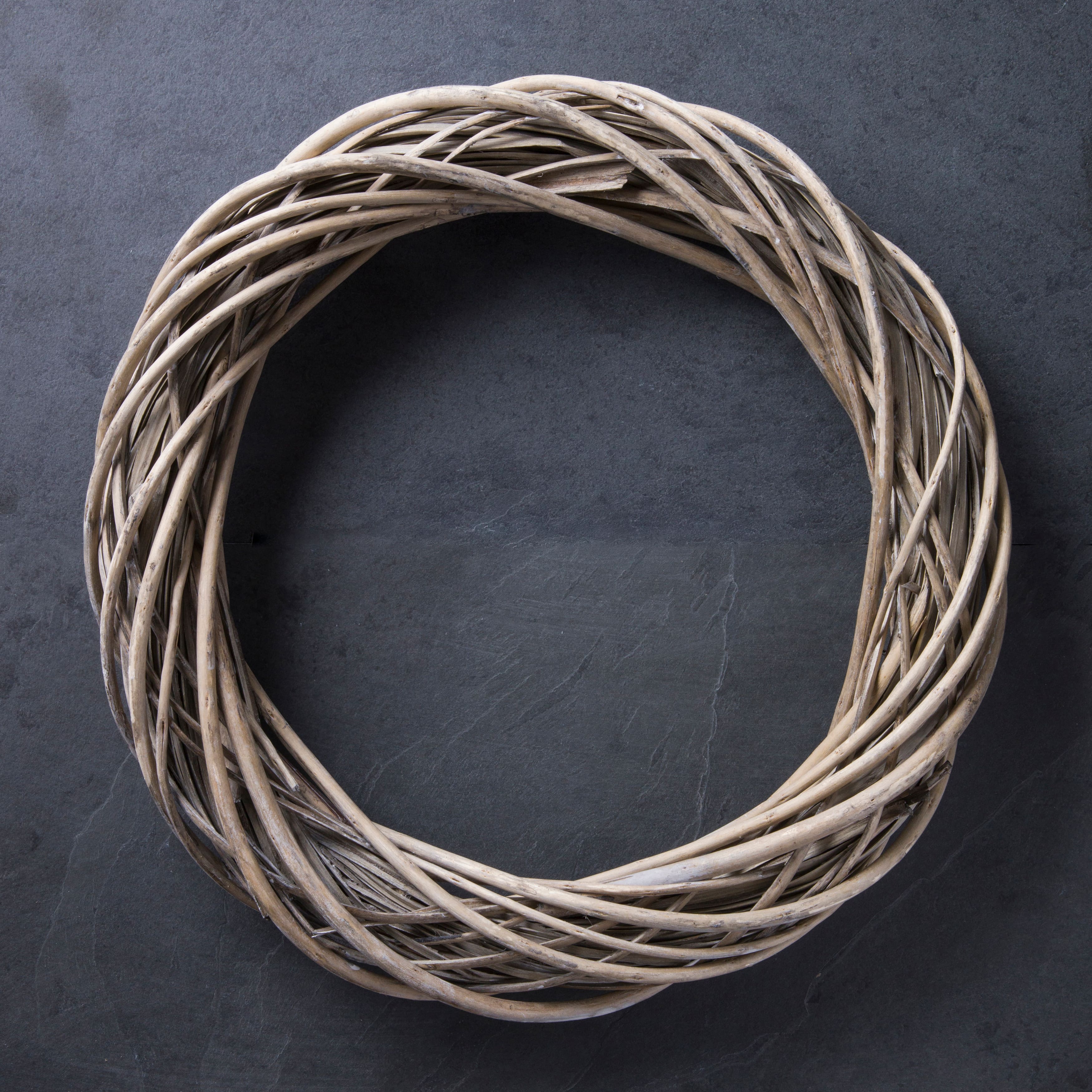 6 Pack: 18" Gray Rattan Wreath by Ashland®