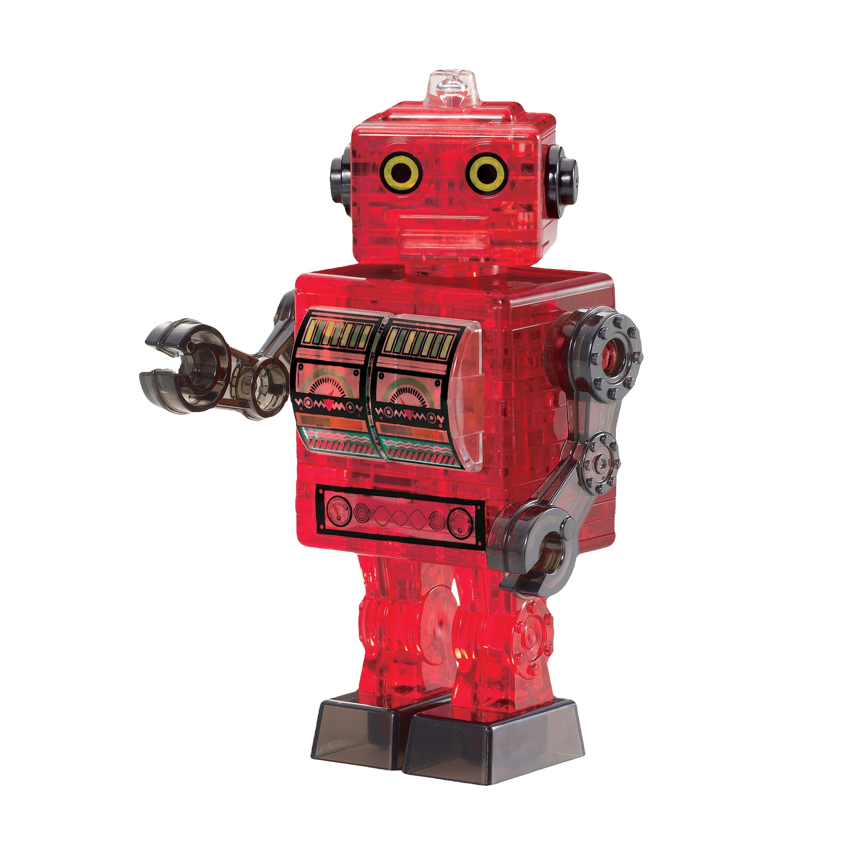 Original 3D Crystal Puzzle™ Tin Robot Red 39 Piece Puzzle