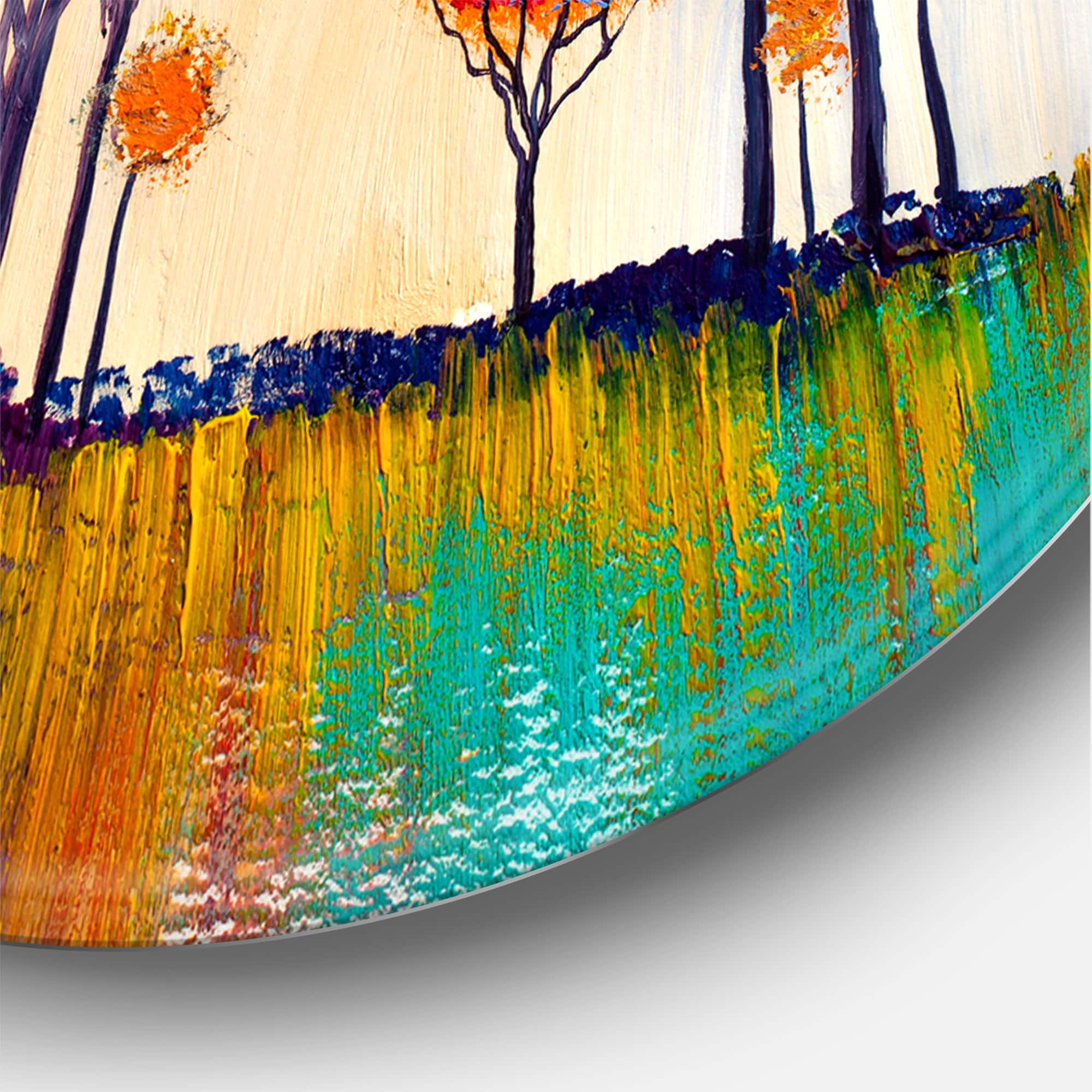 Designart - Colourful Trees Impressionist Landscape I