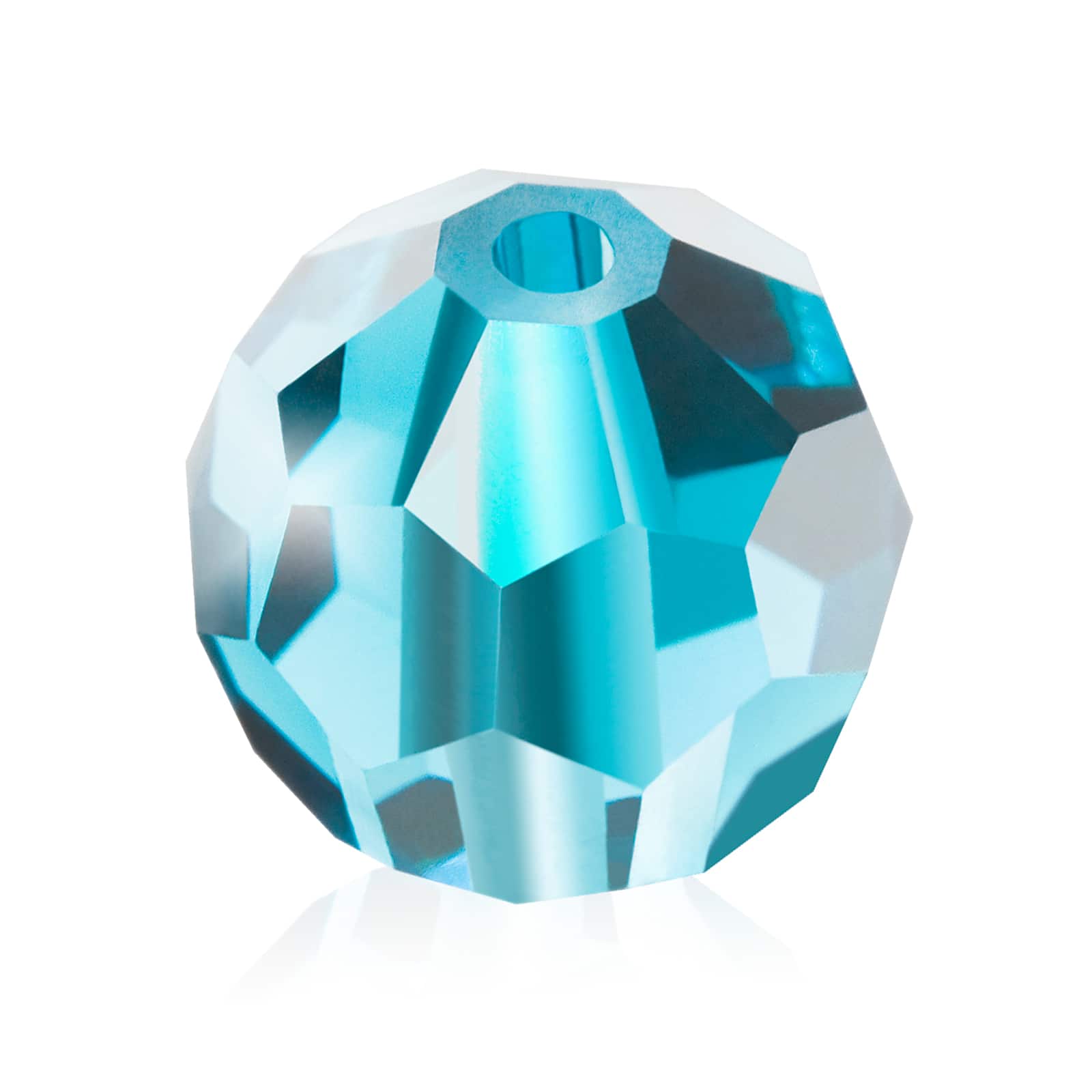 John Bead Preciosa 4mm Czech Crystal Glass Faceted Round Beads, 40ct. in Aqua Blue Bohemica | 4 mm | Michaels&reg;