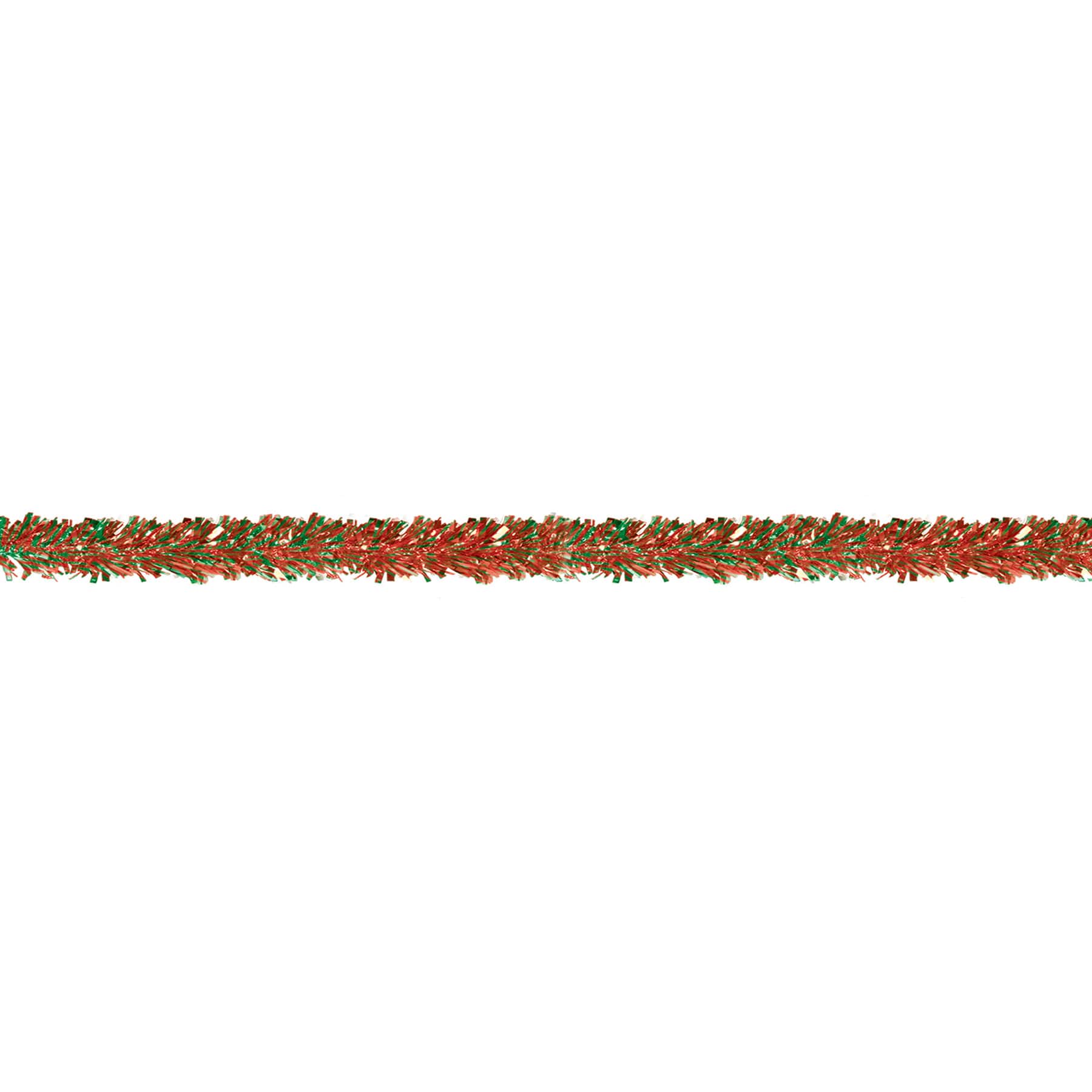 Beistle 15ft. Red & Green 6-Ply Metallic Festooning Garland