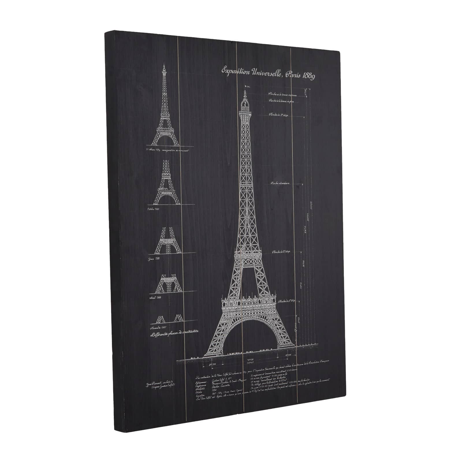 Black Wood Coastal Wall Decor, 24" x 2" x 32"