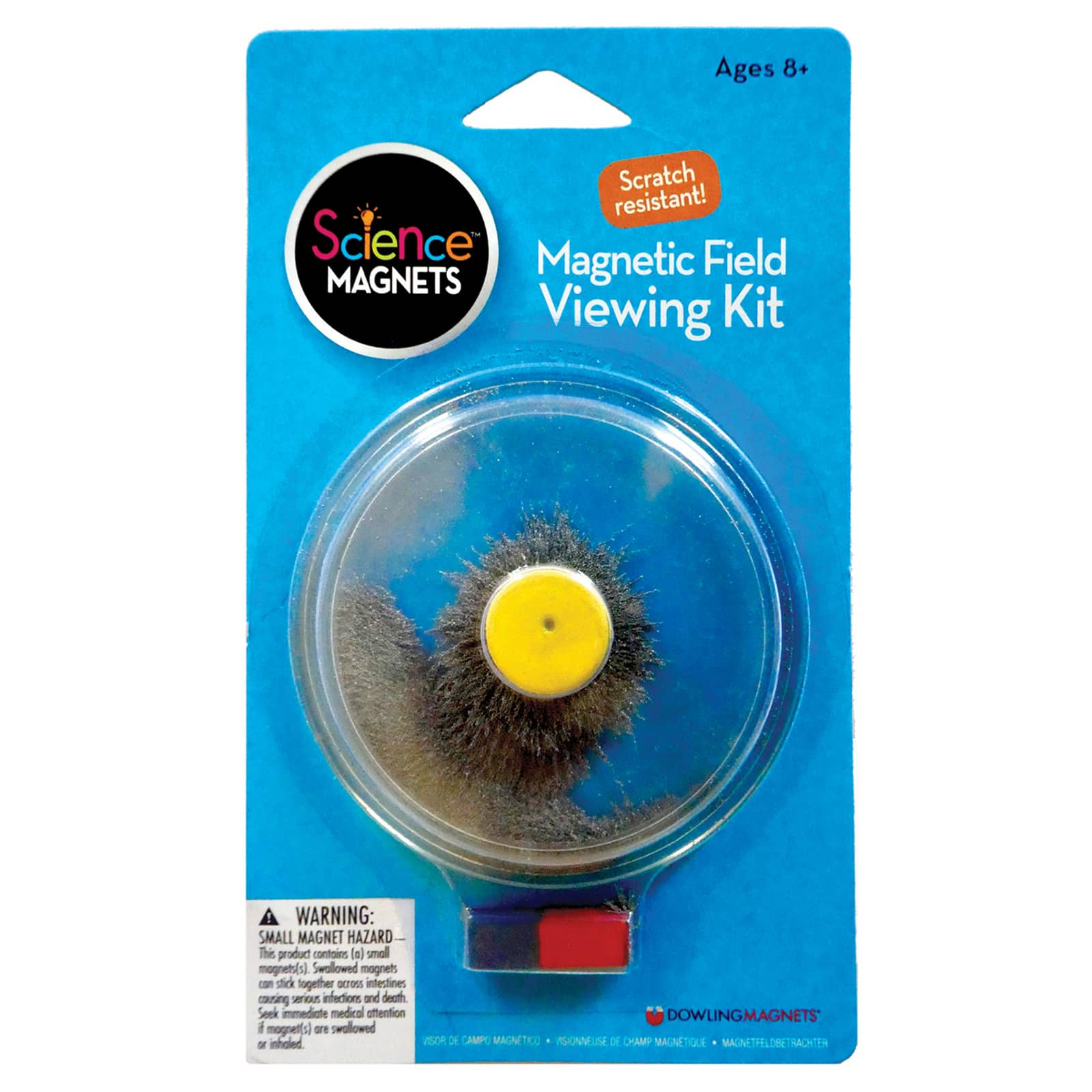 Dowling Magnets® Magnetic Field Viewing Kits with Steel Filings, 3ct.