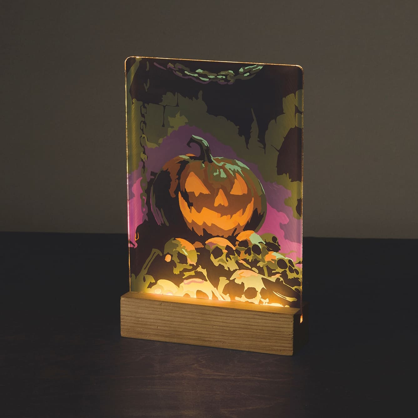 Light Up Jack-o'-Lantern Paint-by-Number Acrylic Surface Kit by Artist's Loft®