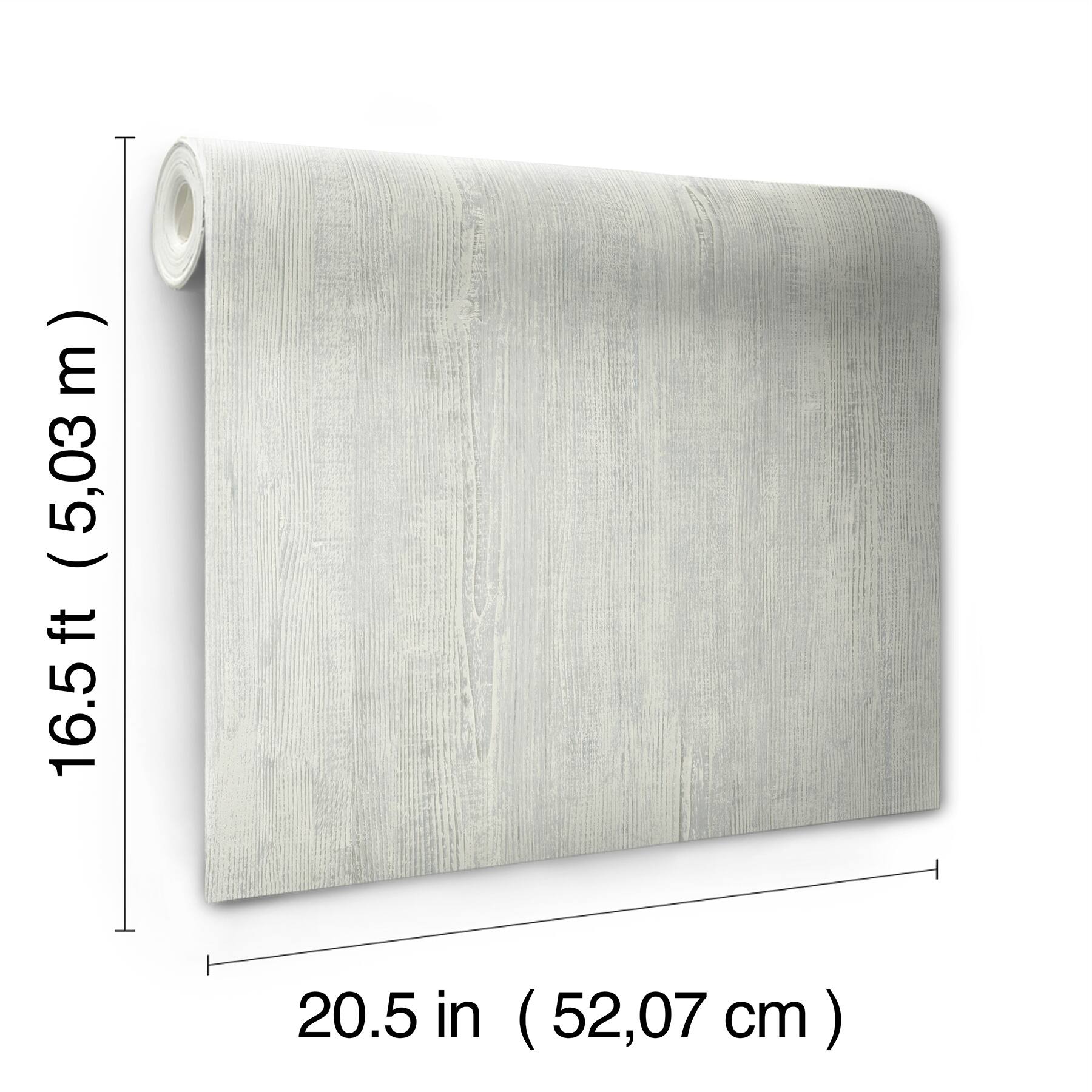 RoomMates Blue & Gray Dimensional Natural Wood Peel & Stick Wallpaper