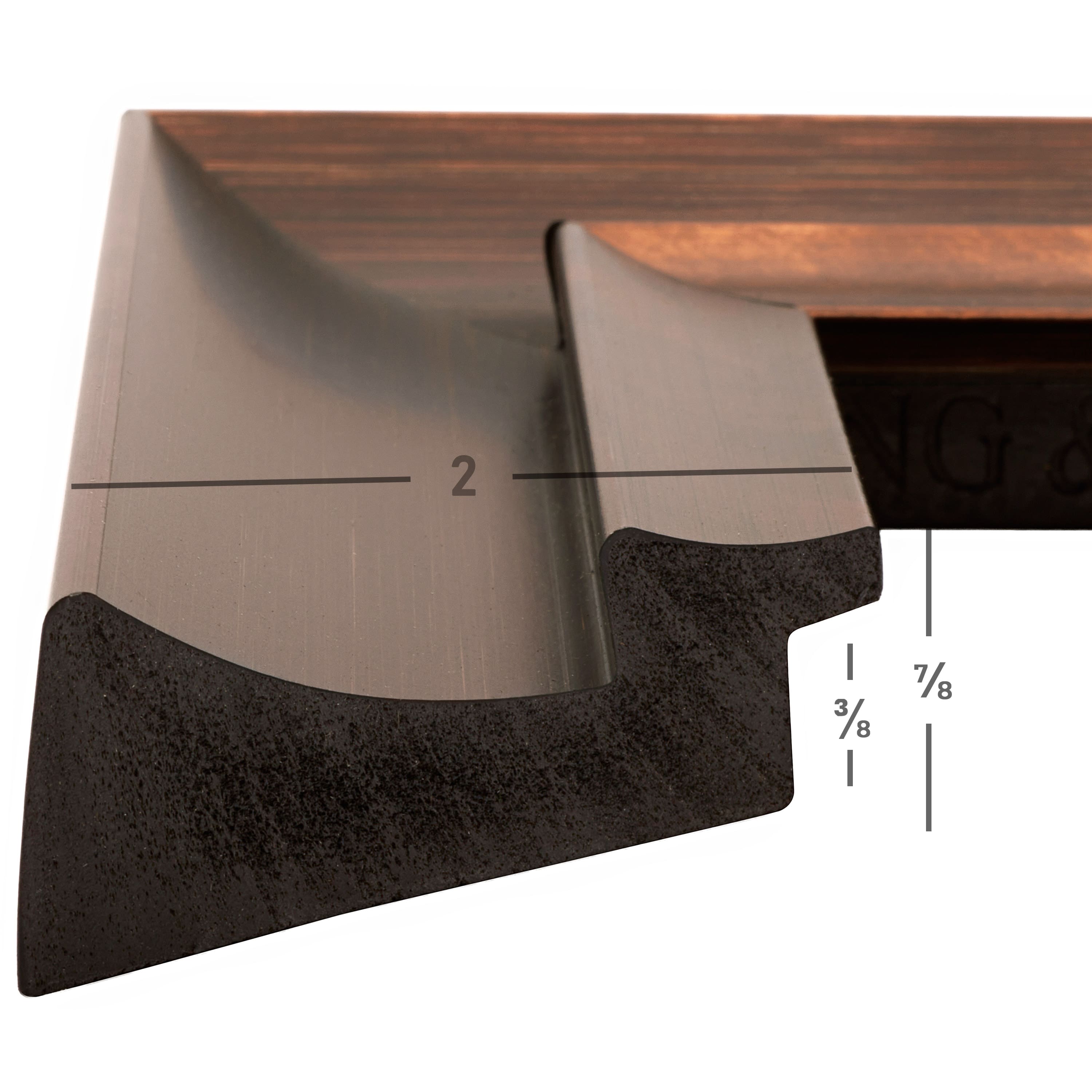 Craig Frames Ventura Brushed Bronze Picture Frame