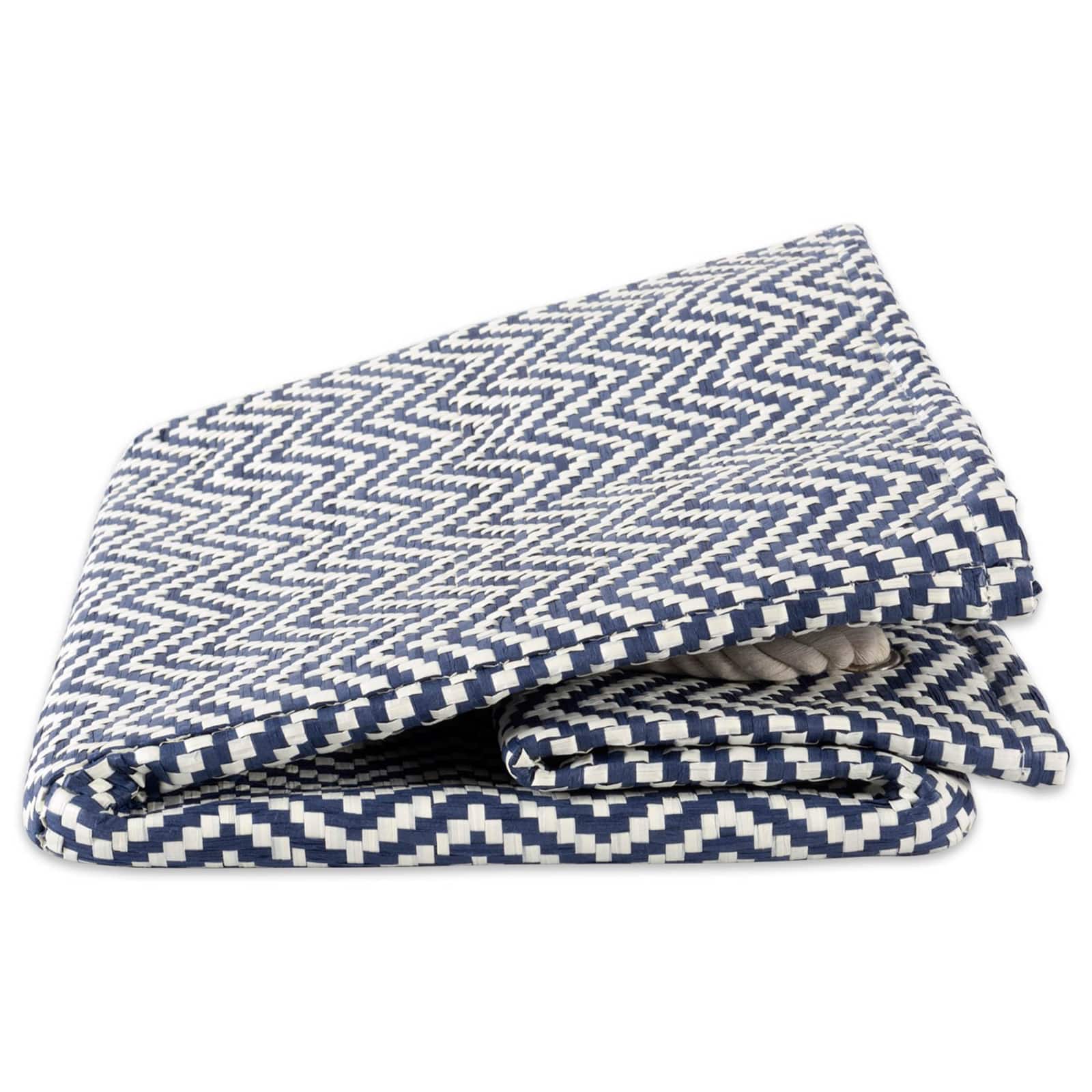DII® Small Nautical Blue Chevron Rectangular Paper Bin