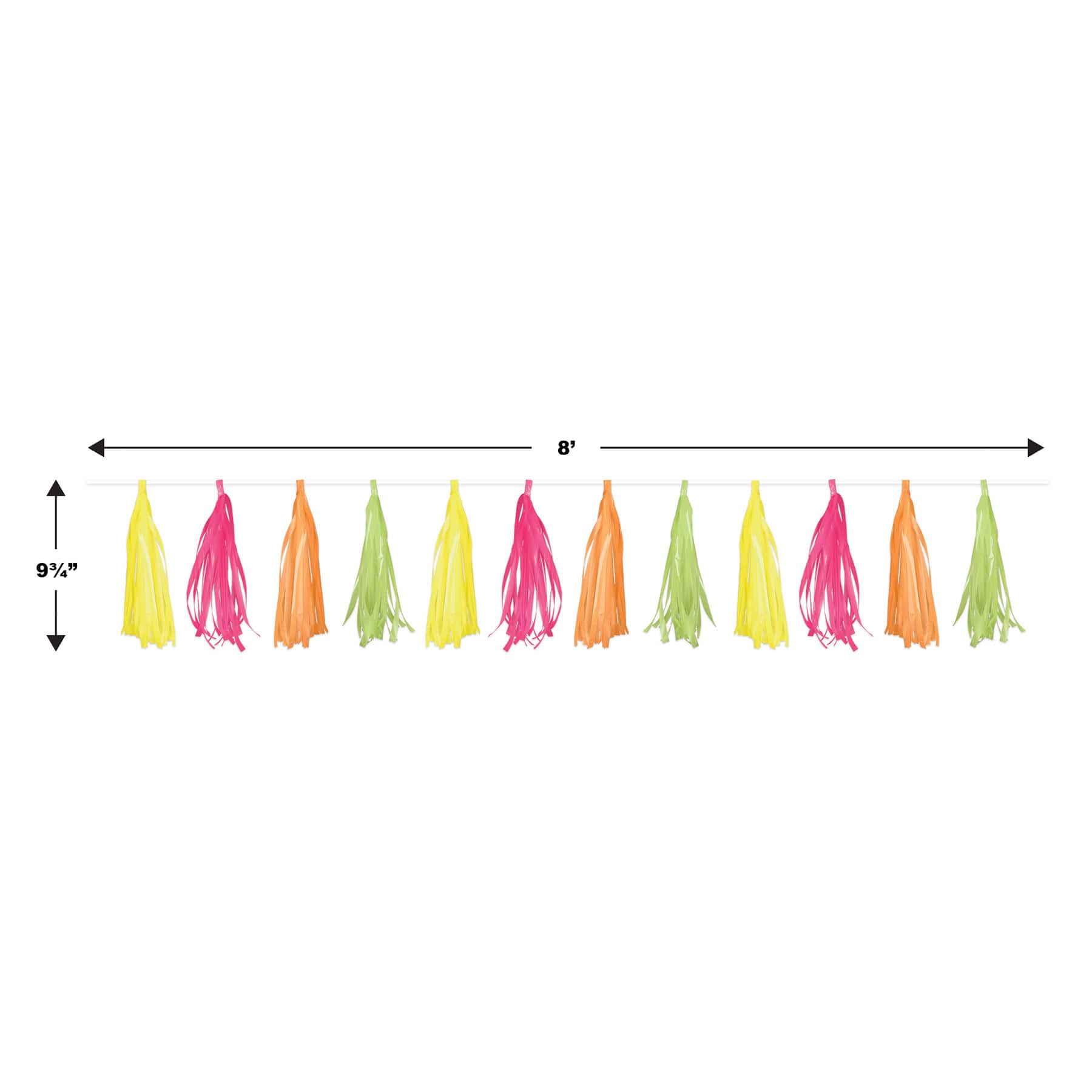 Beistle 8ft. Plastic Tassel Garlands, 2ct.