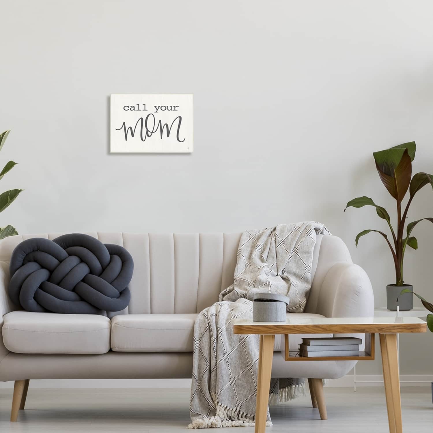 Stupell Industries Call Your Mom Encouraging Casual Typography Phrase Wall Plaque Art