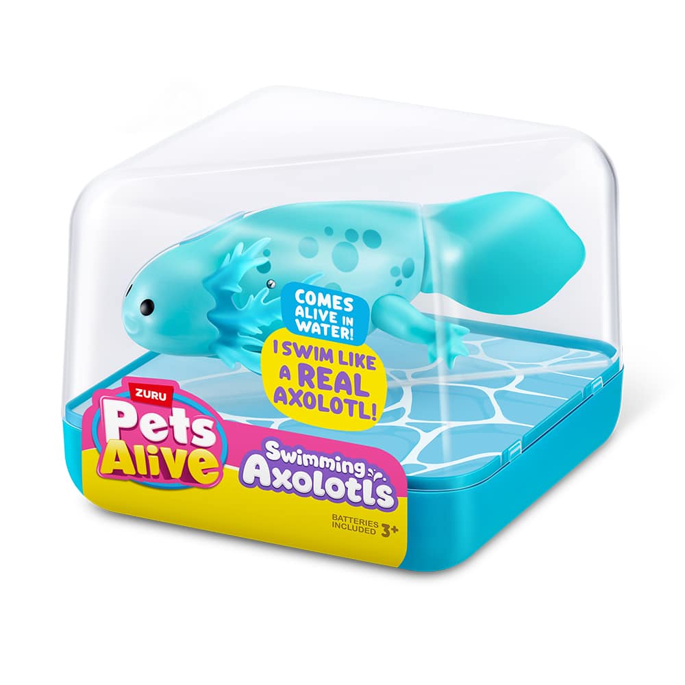 Assorted Zuru Pets Alive Swimming Axolotl Toy, 1pc.