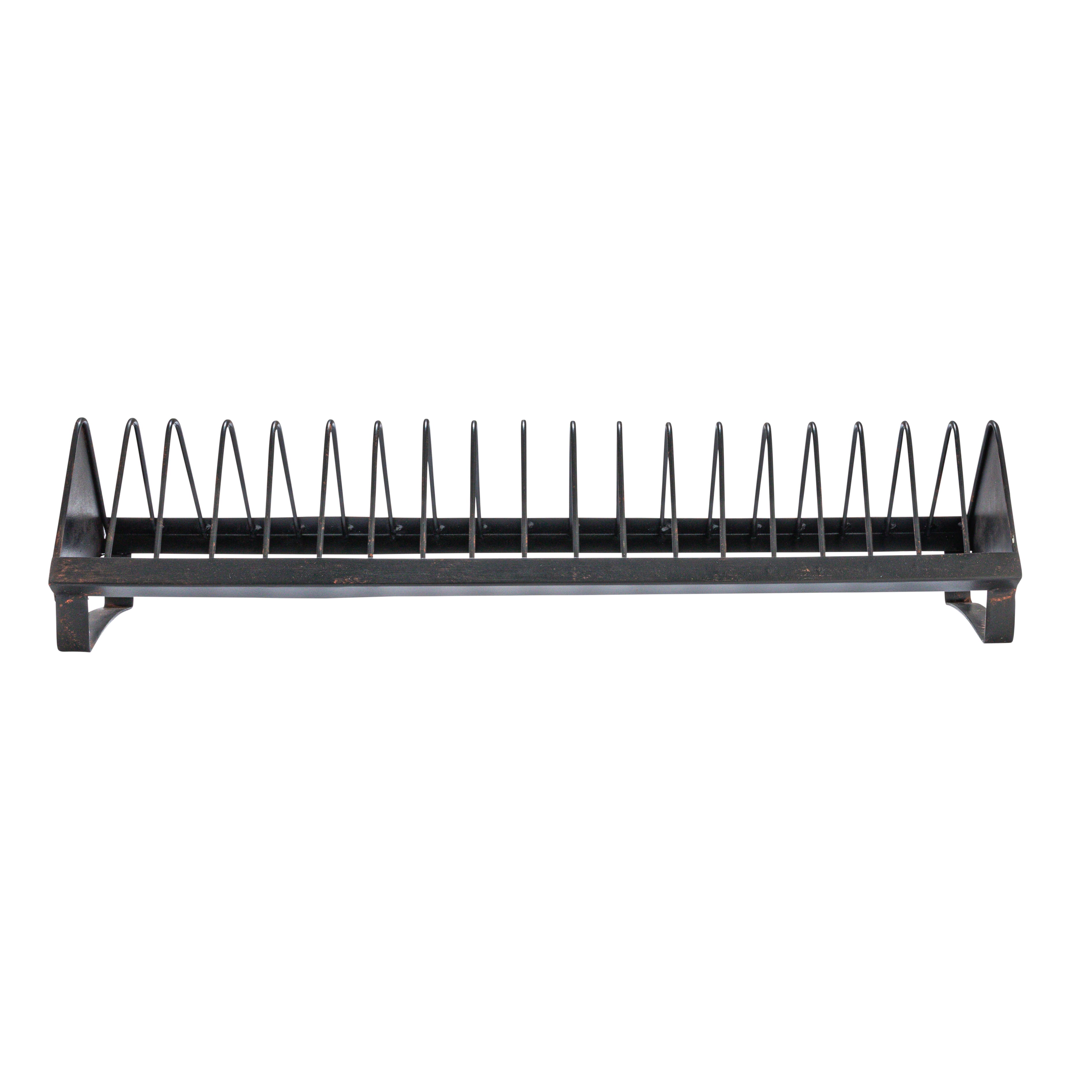 Hello Honey® 24" Distressed Black Rustic Farmhouse Metal Dish Rack