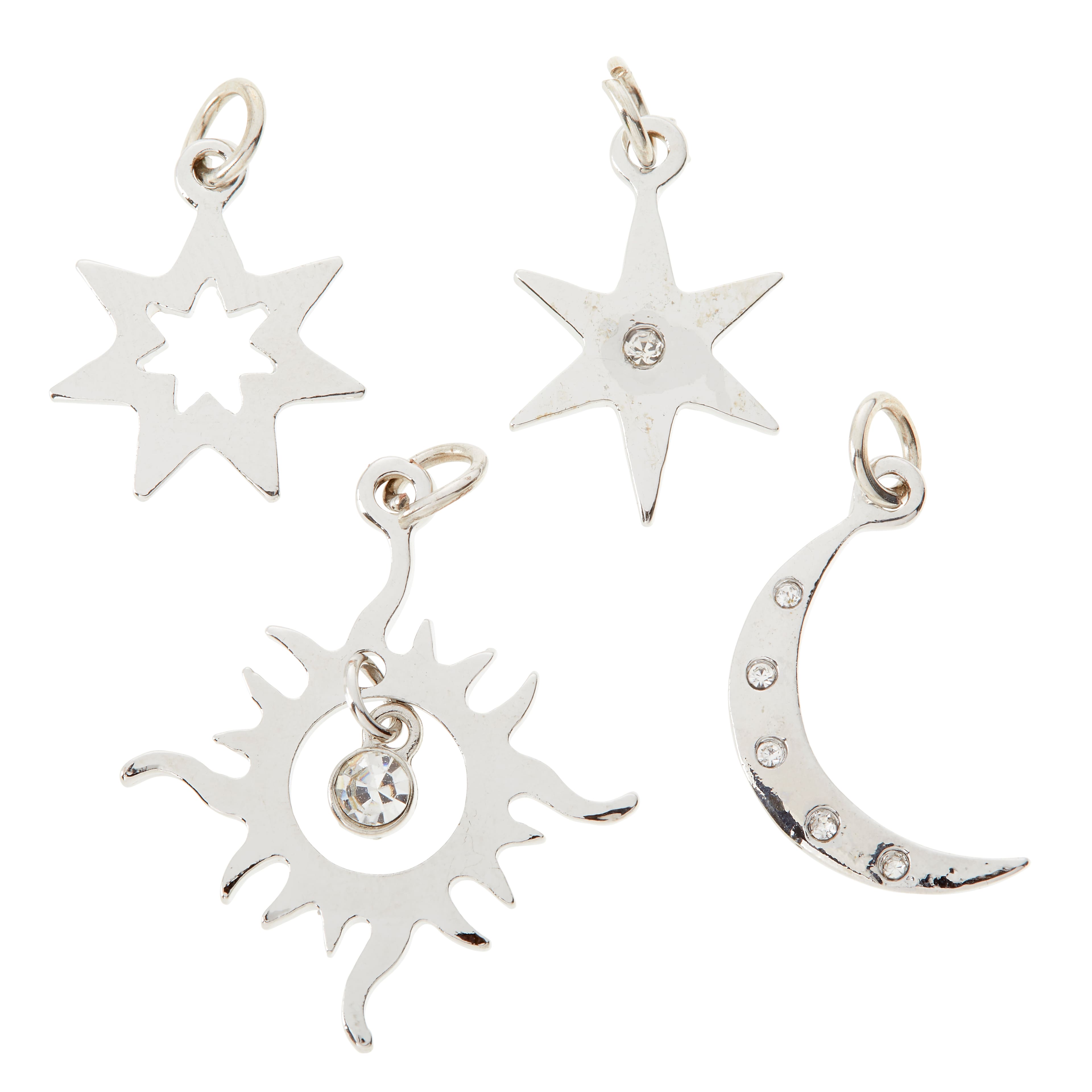 12 Packs: 4 ct. (48 total) Sun, Moon & Star Charms by Bead Landing™