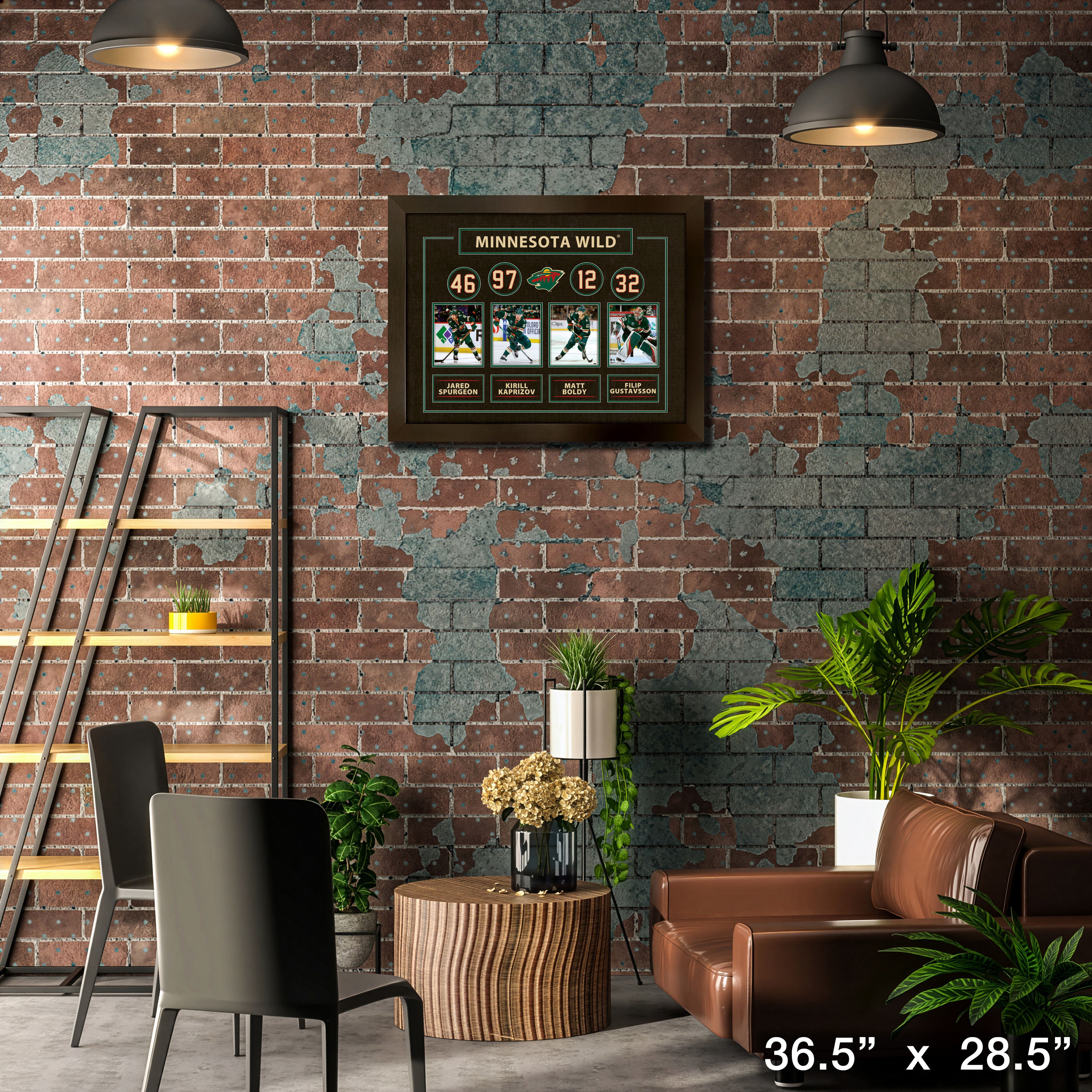 Minnesota Wild Best of the Best Framed Collage 36.5" x 28.5"