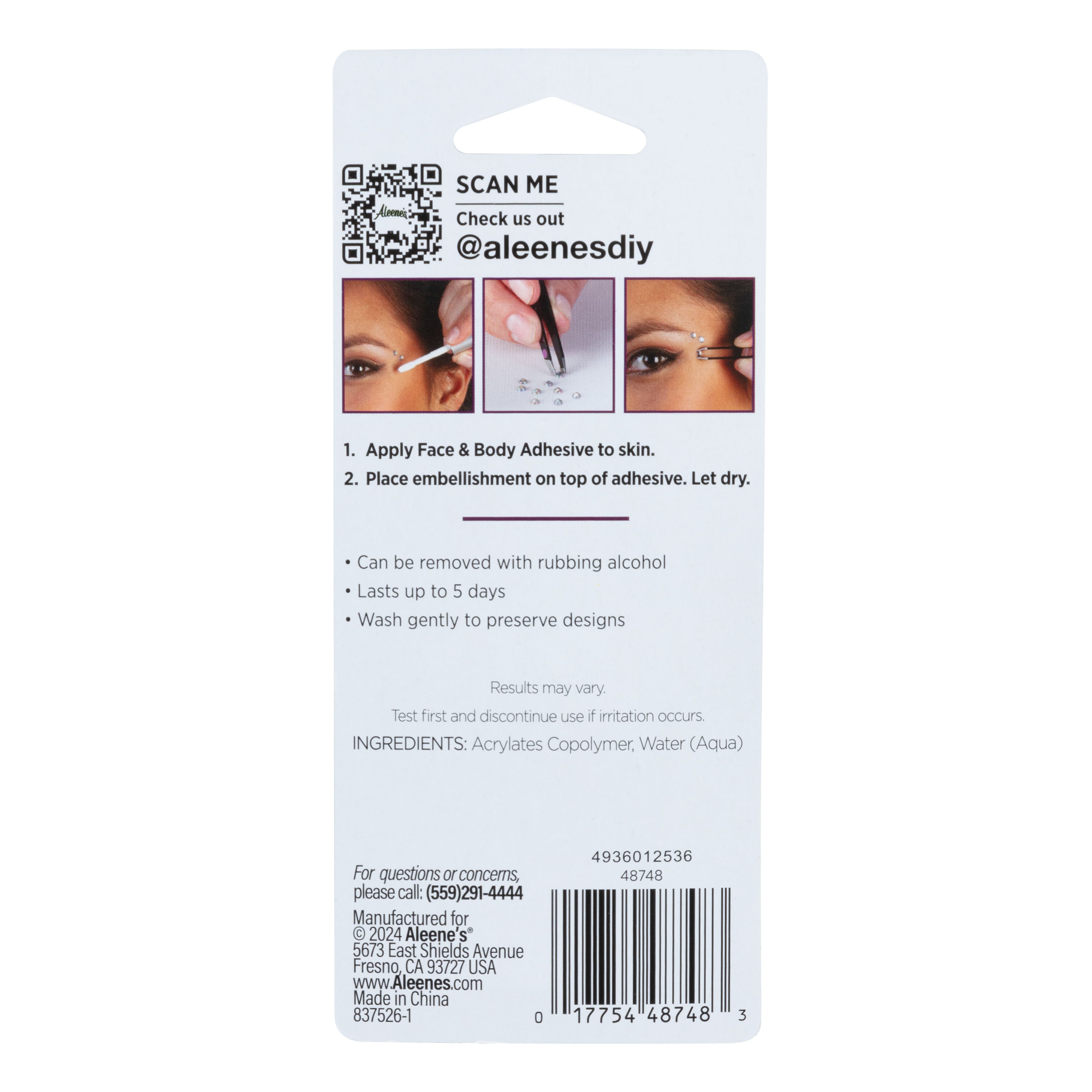Aleene's® Premium Quality Face & Body Adhesive