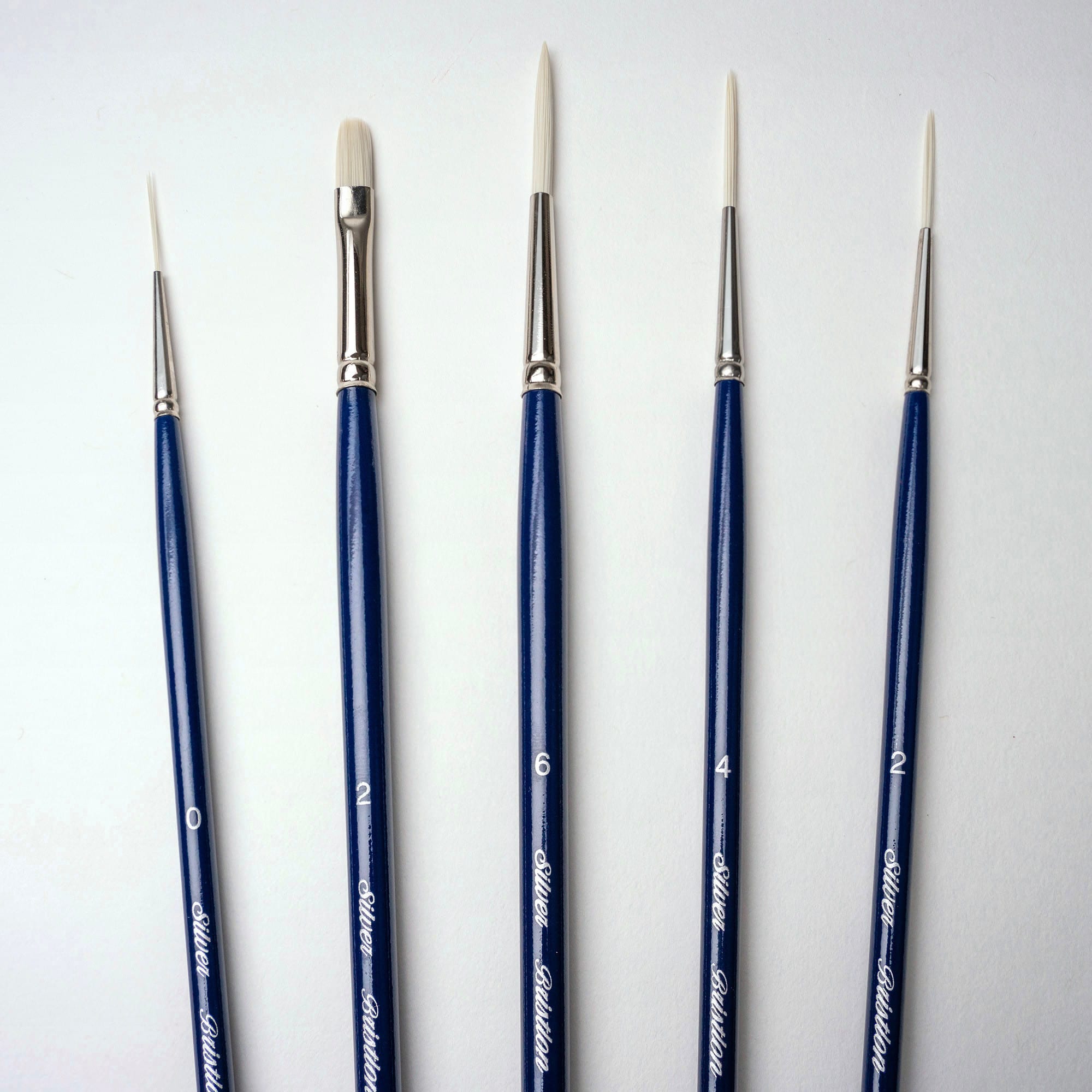 Silver Brush Limited Bristlon Liner Brushes, Set of 5