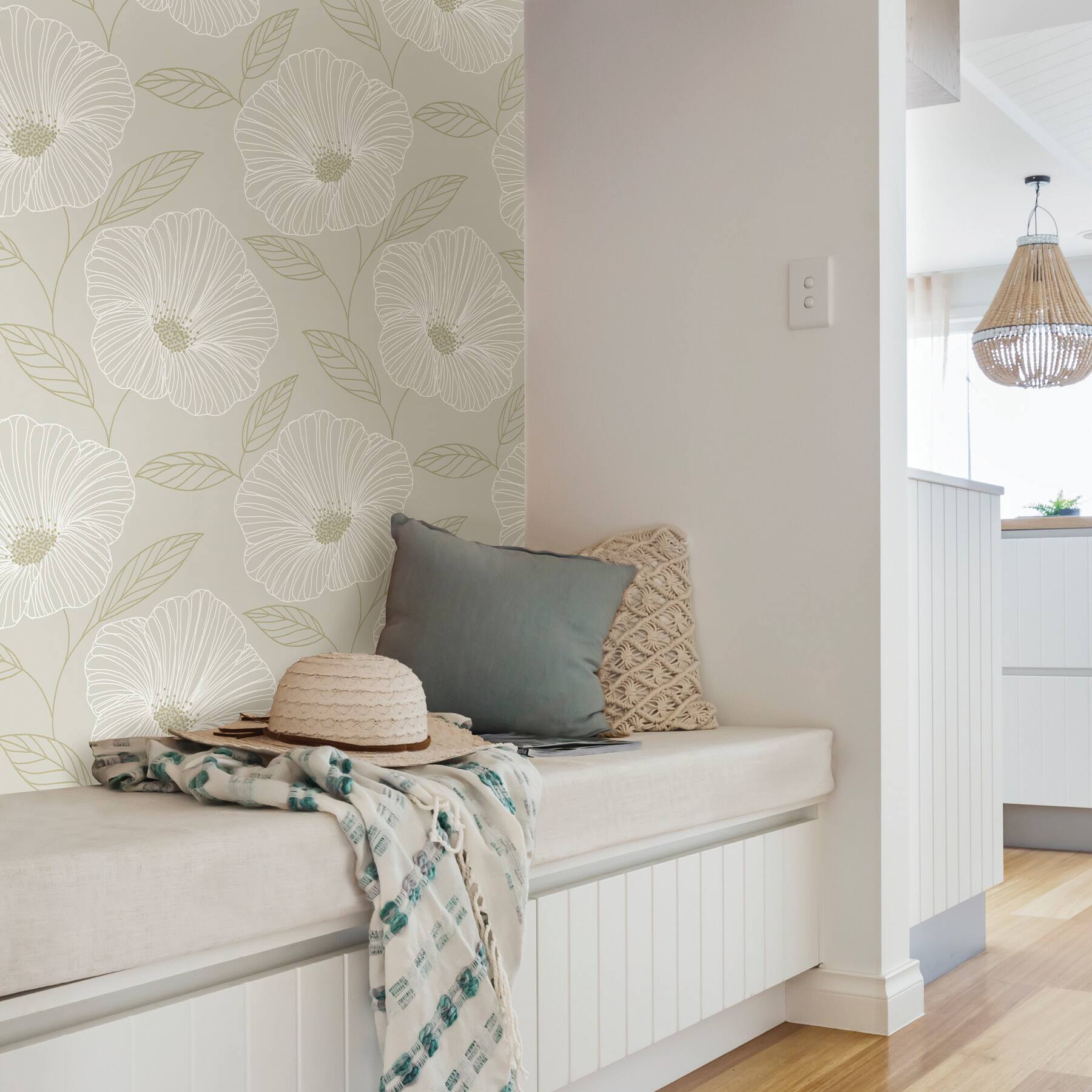 NuWallpaper Dove Floweret Peel & Stick Wallpaper