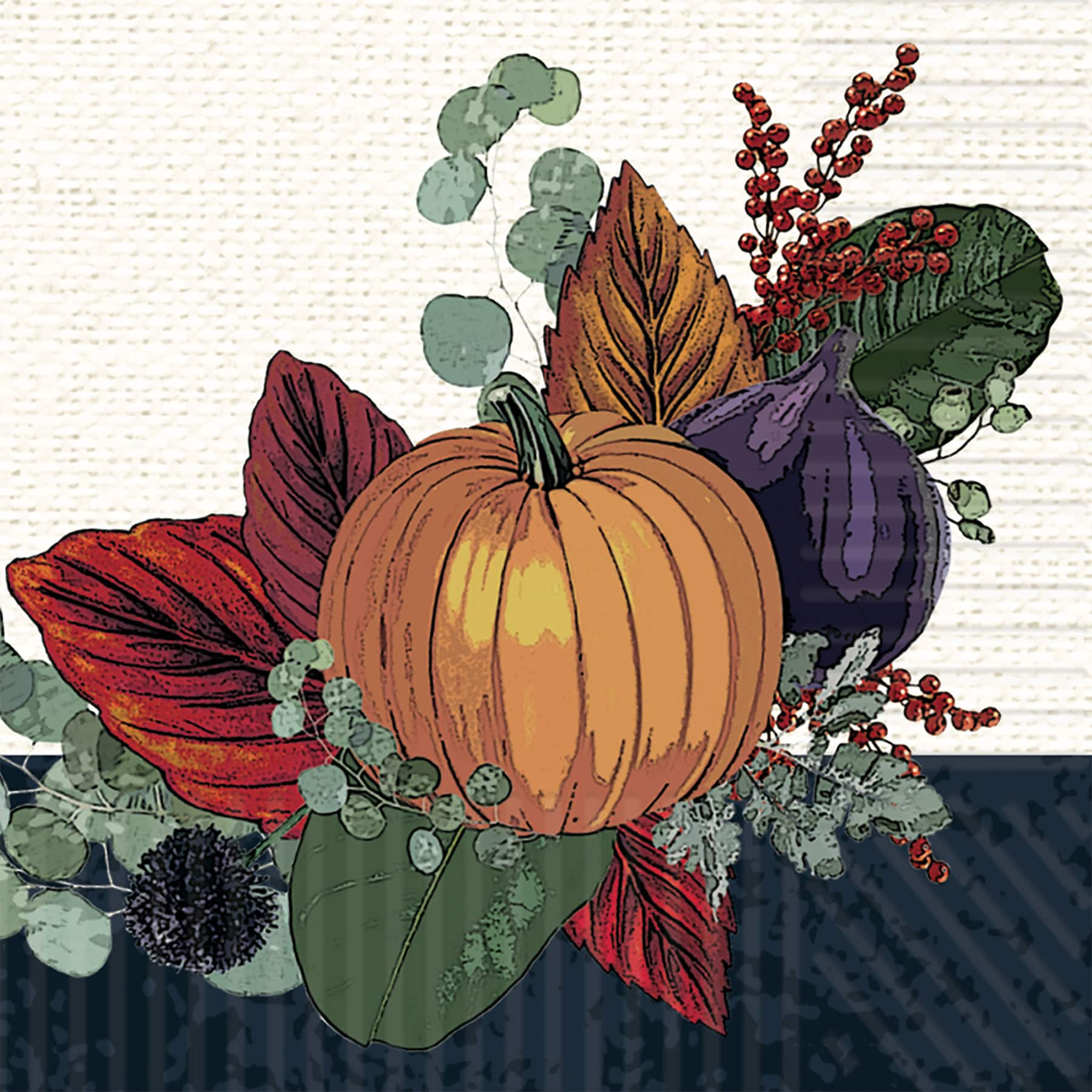 Beistle 8" x 4.5" Fall Thanksgiving Guest Towels, 32ct.