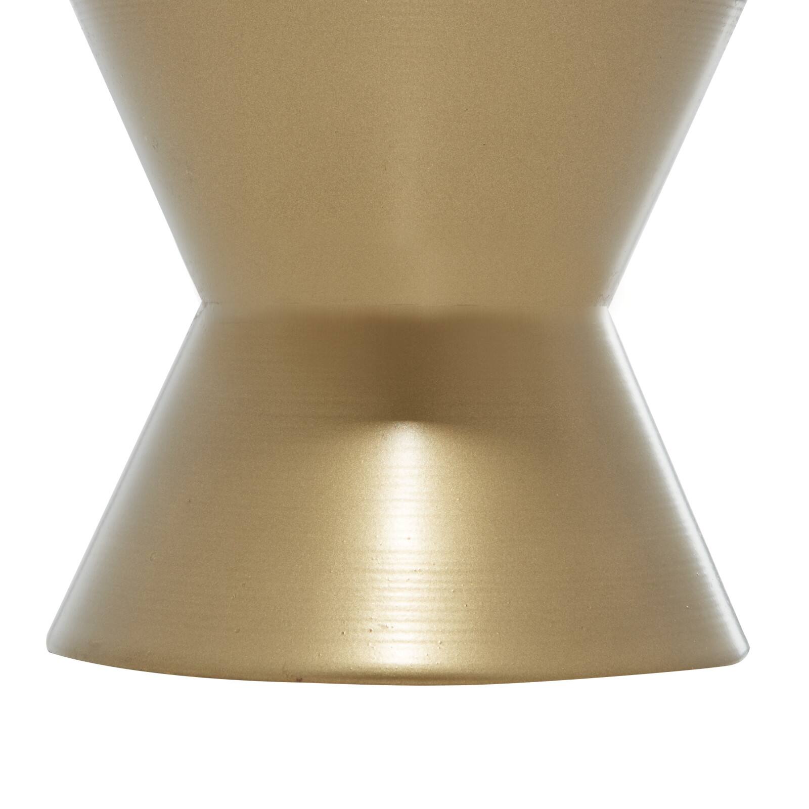 Gold Marble Contemporary Cake Stand, 7" x 12" x 12"