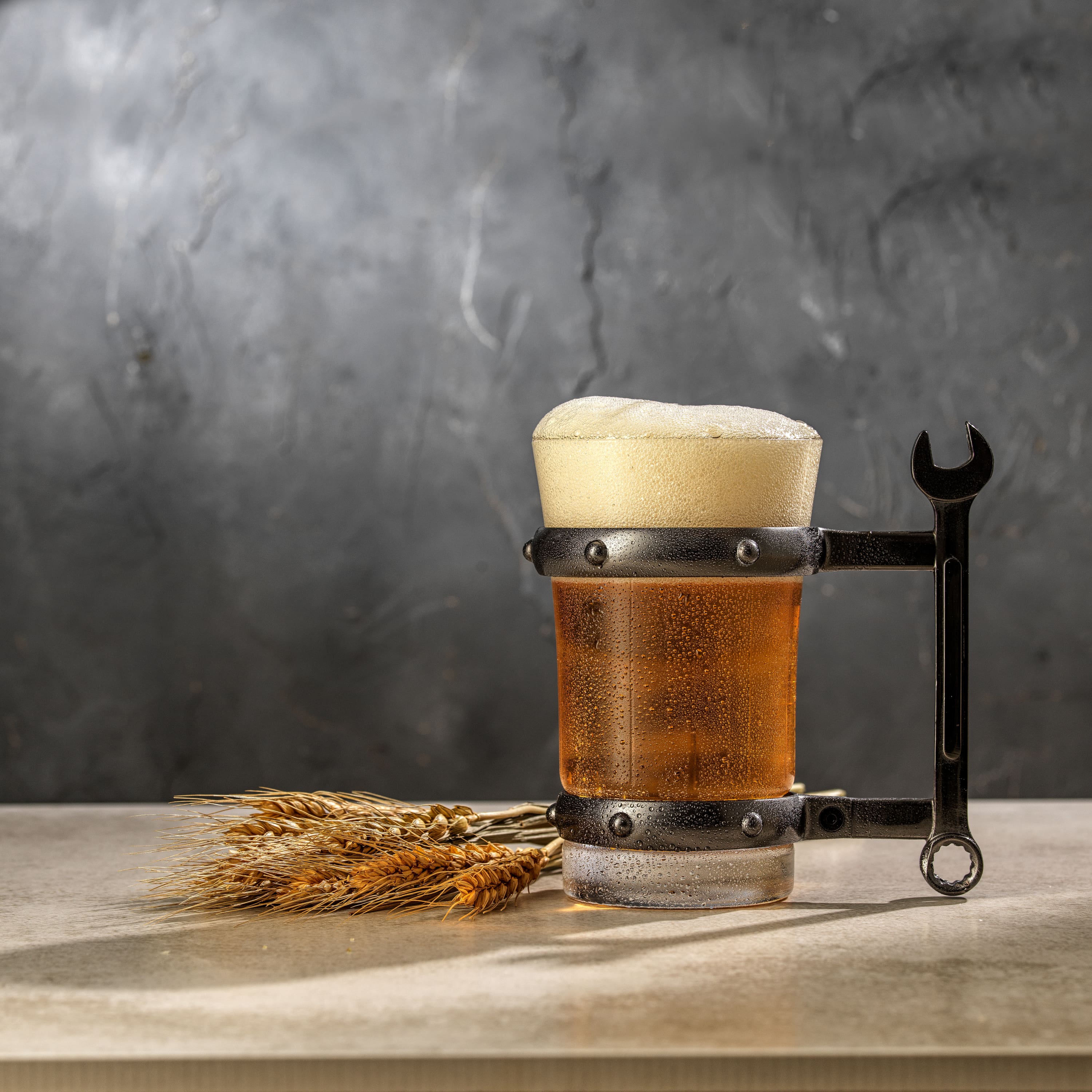 JoyJolt® Tools Collection 17oz. Combo Wrench Handle Single Beer Mug