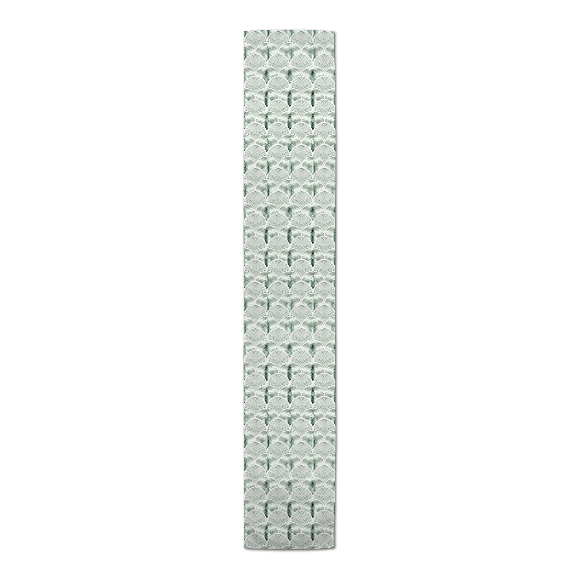 Abstract Leaves Poly Twill Table Runner