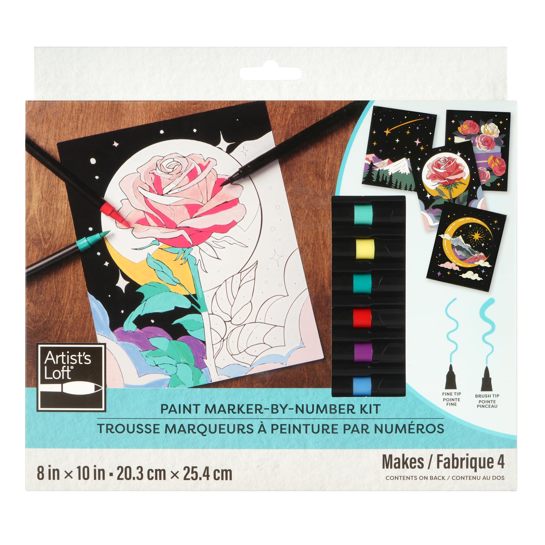 Starlight Floral Paint Marker-by-Number Kit by Artist's Loft®