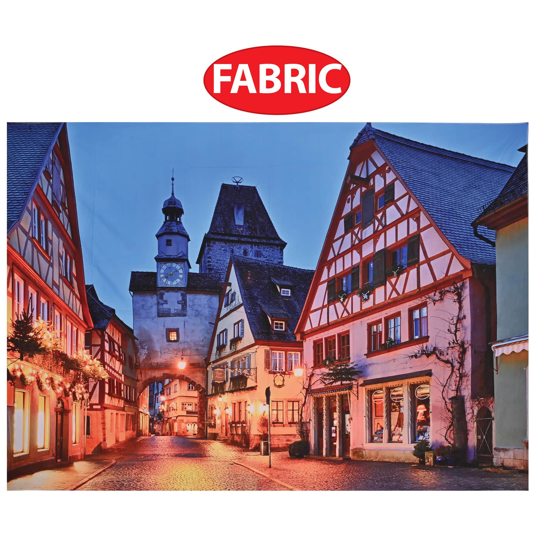 Beistle 5ft. x 7ft. Oktoberfest German Town Fabric Backdrop