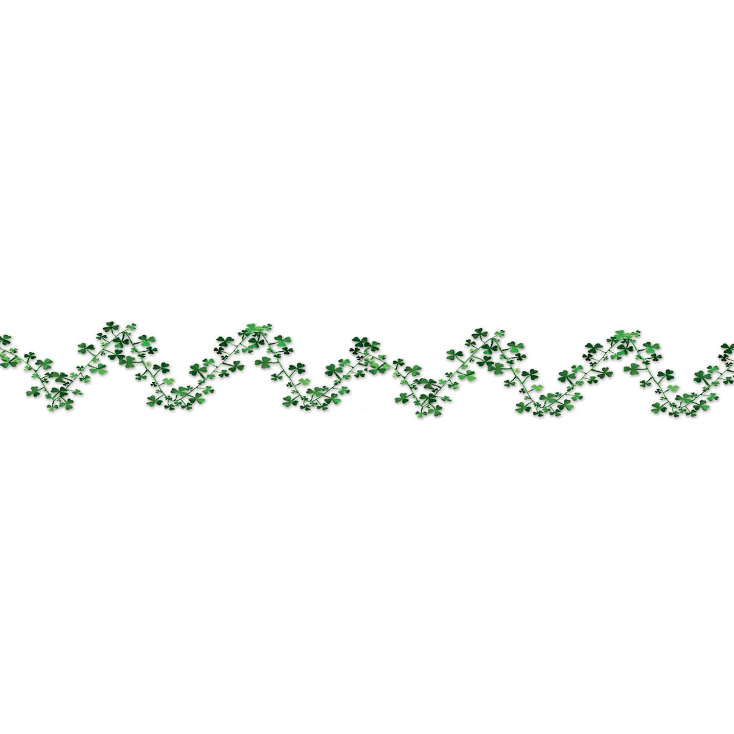 Beistle 25ft. Green Gleam 'N Flex Shamrock Garlands, 2ct.