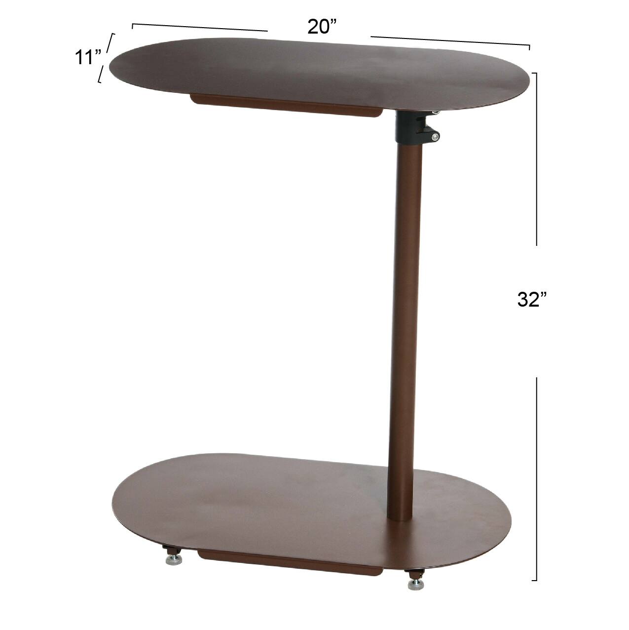 Hello Honey® Modern Adjustable C-Shaped End Table