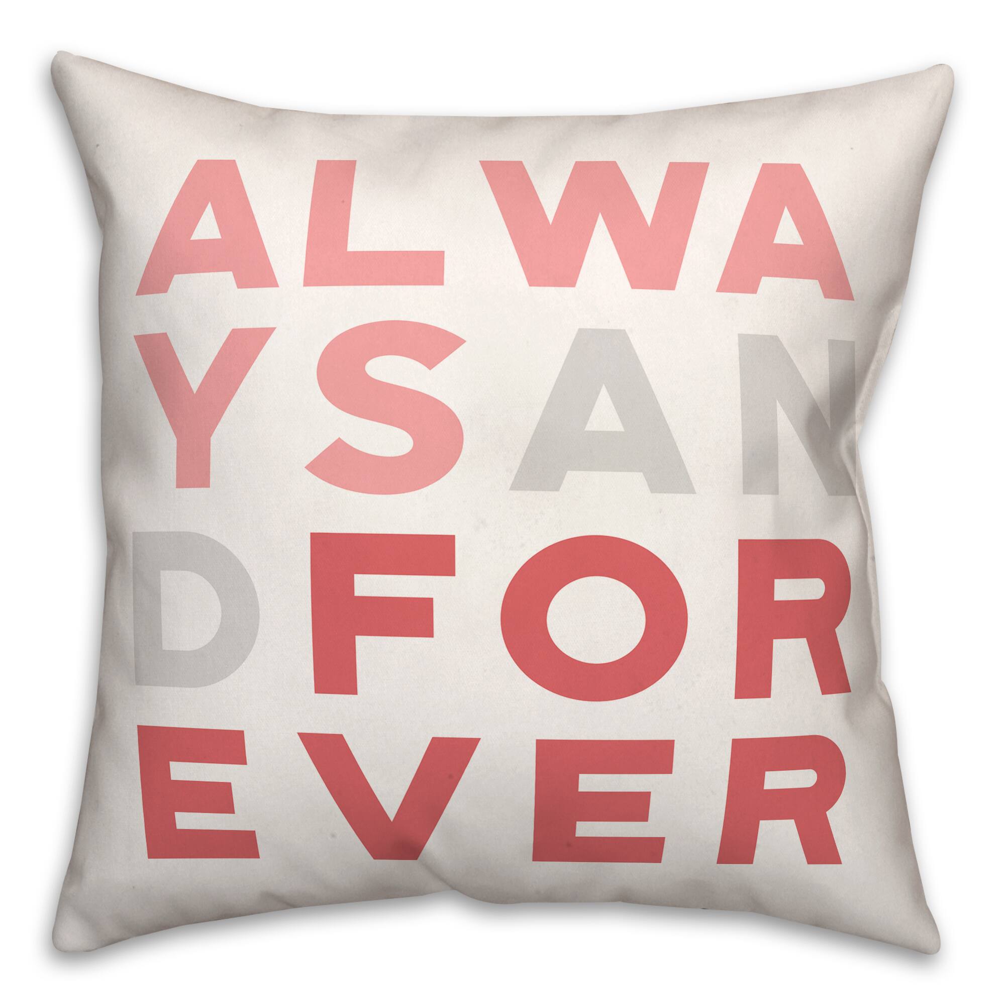 Michaels, Always & Forever Throw Pillow – Category: Pillows, Throws, Table Linens, & Runners