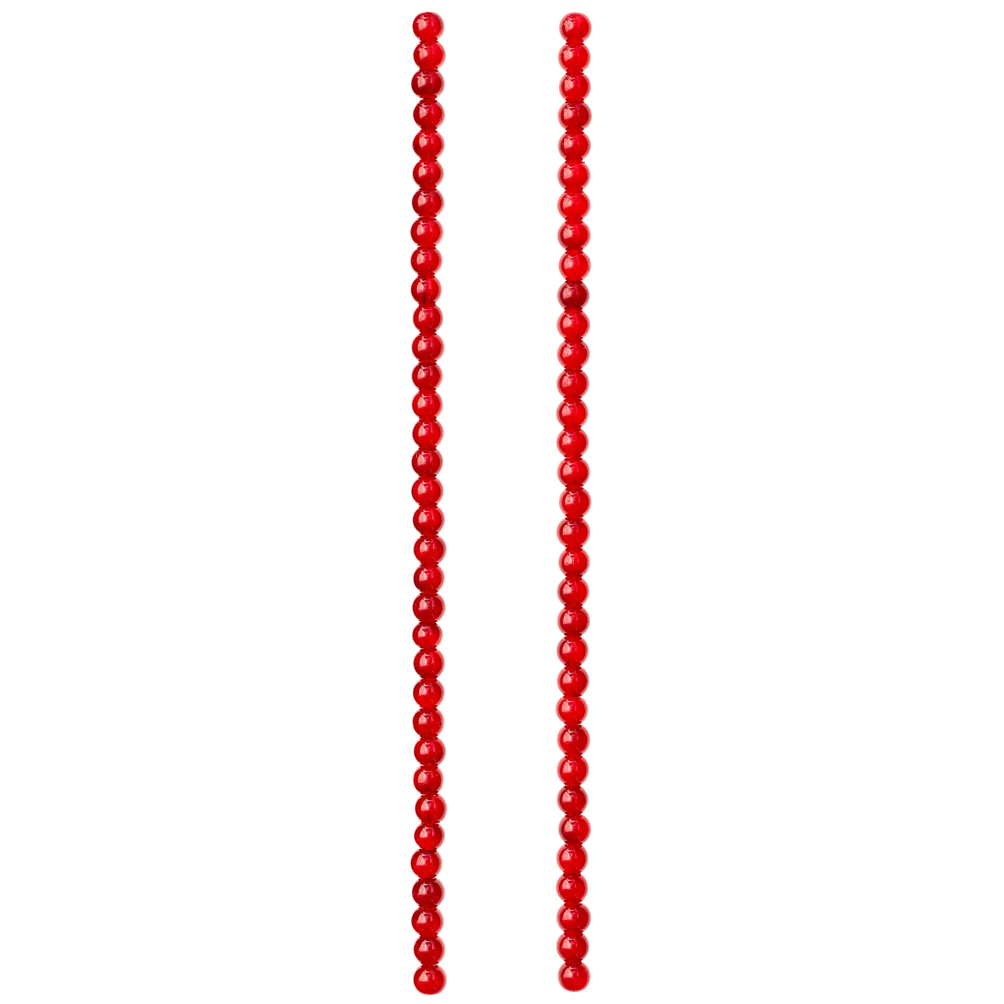 9 Pack: Burgundy Glass Round Beads, 6mm by Bead Landing™