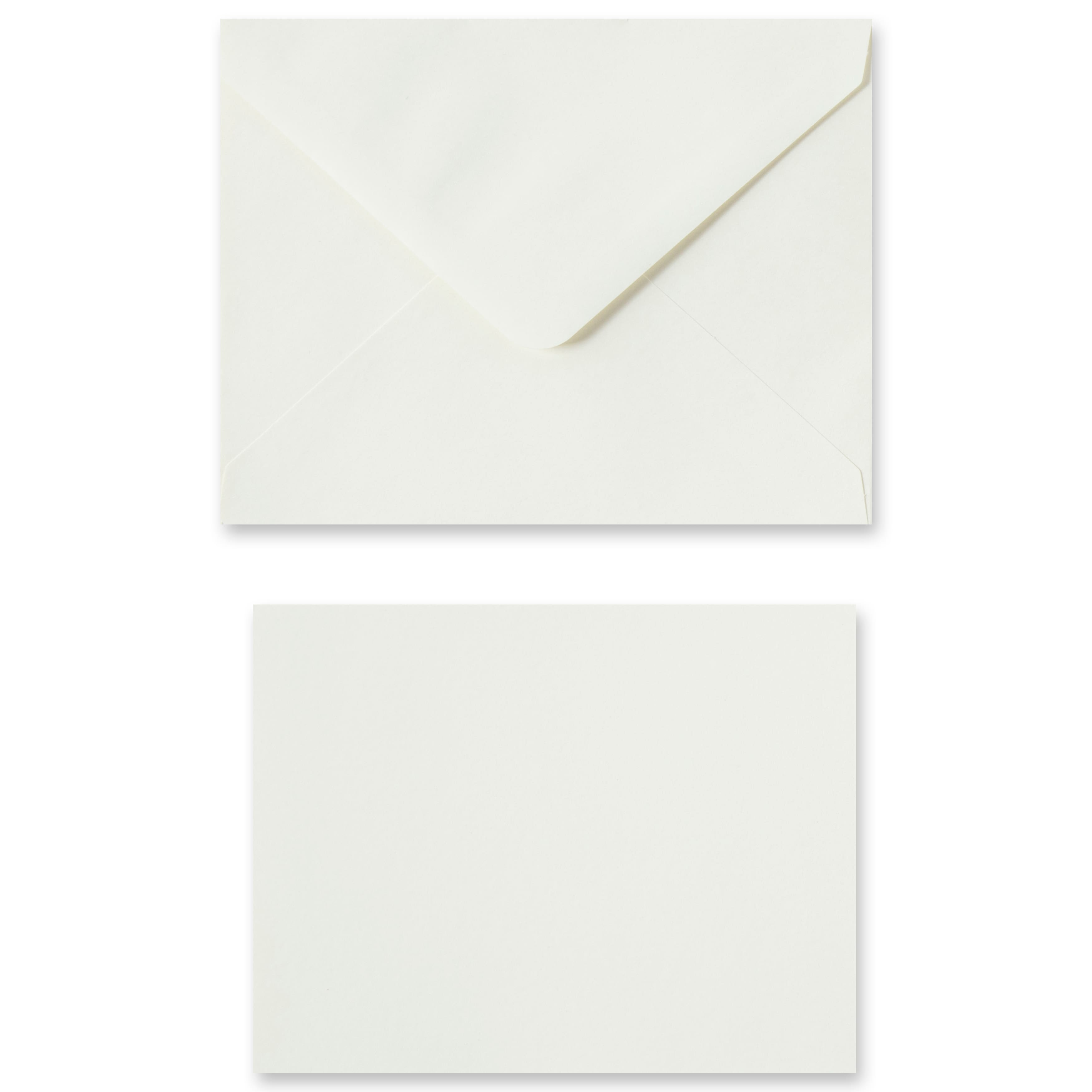 12 Packs: 50 ct. (600 total) 4.25" x 5.5" Ivory Flat Cards & Envelopes by Recollections™