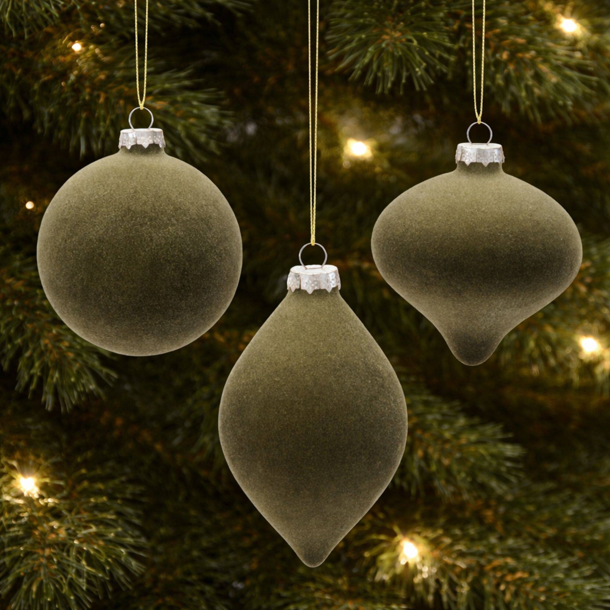 Melrose Glass Ball Ornaments Set