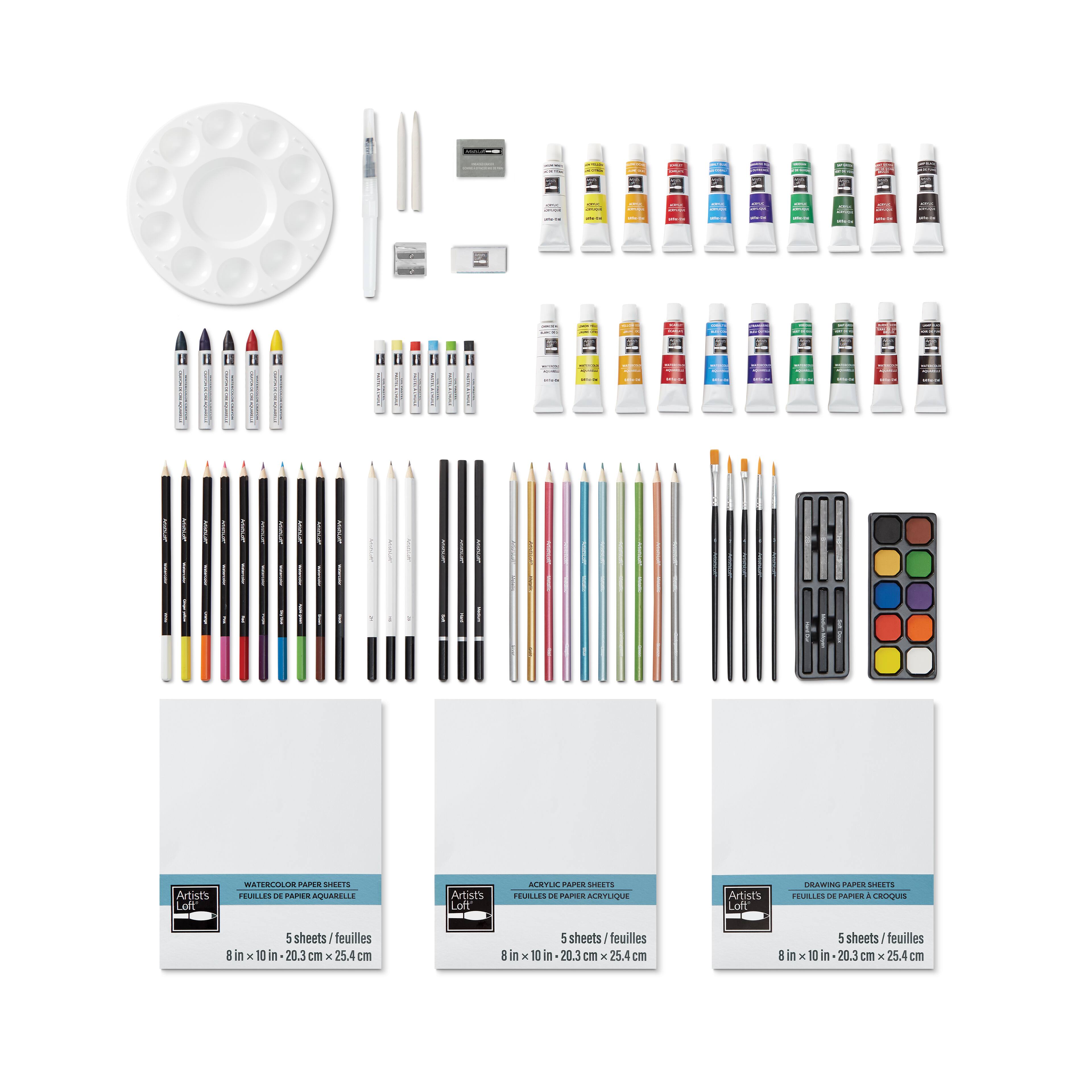 6 Pack: 100 Piece Mixed Media Art Set by Artist's Loft™