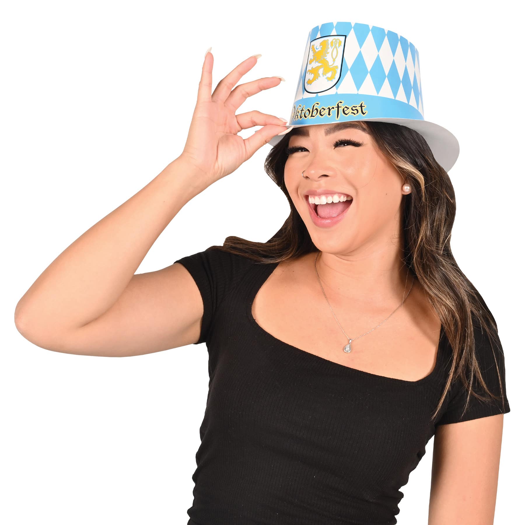 Beistle Blue & White Oktoberfest Hi-Hats, 5ct.