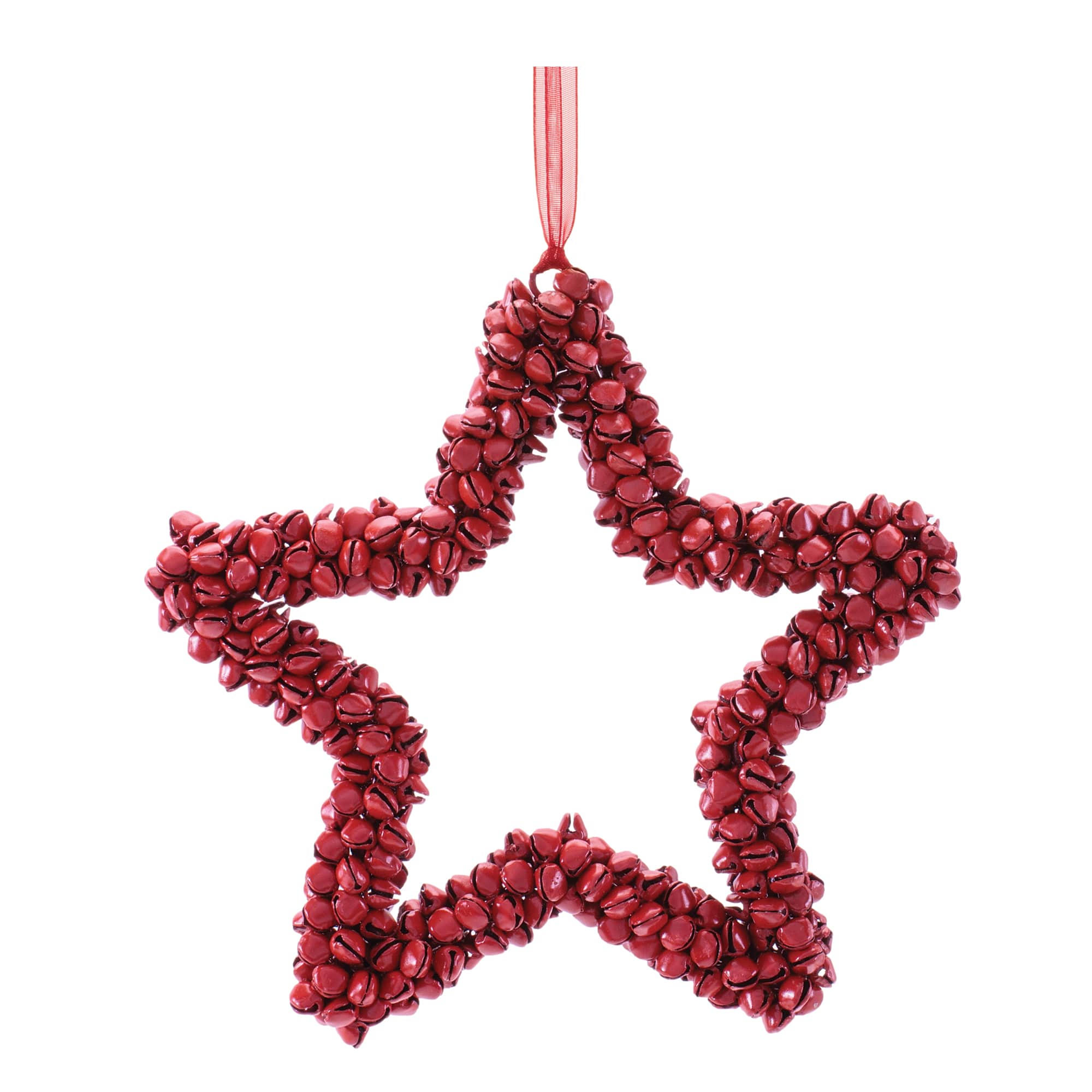 Melrose 6.5" Red Iron Star Ornaments, 6ct.