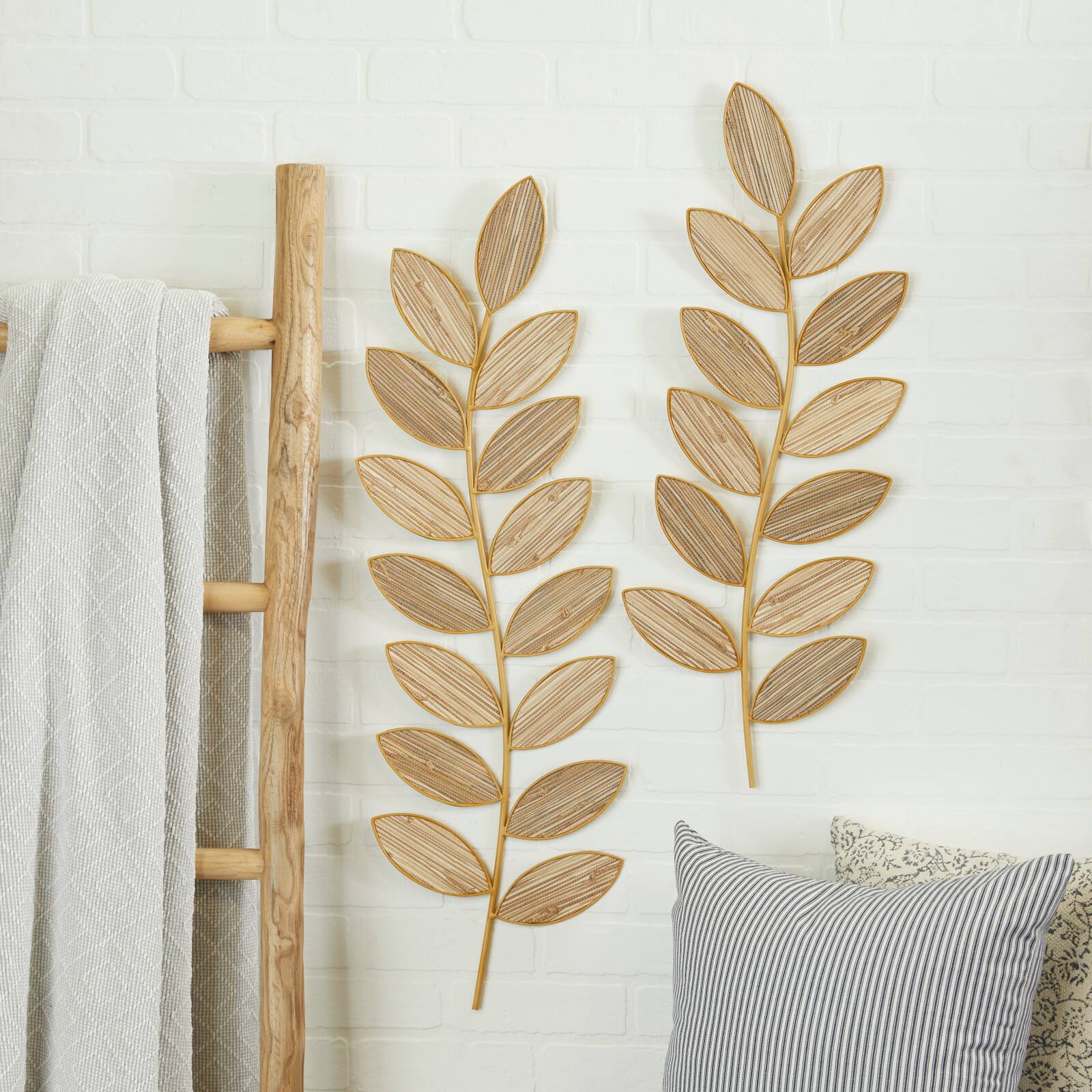 Brown Metal Coastal Wall Decor, Set of 2 36", 30"