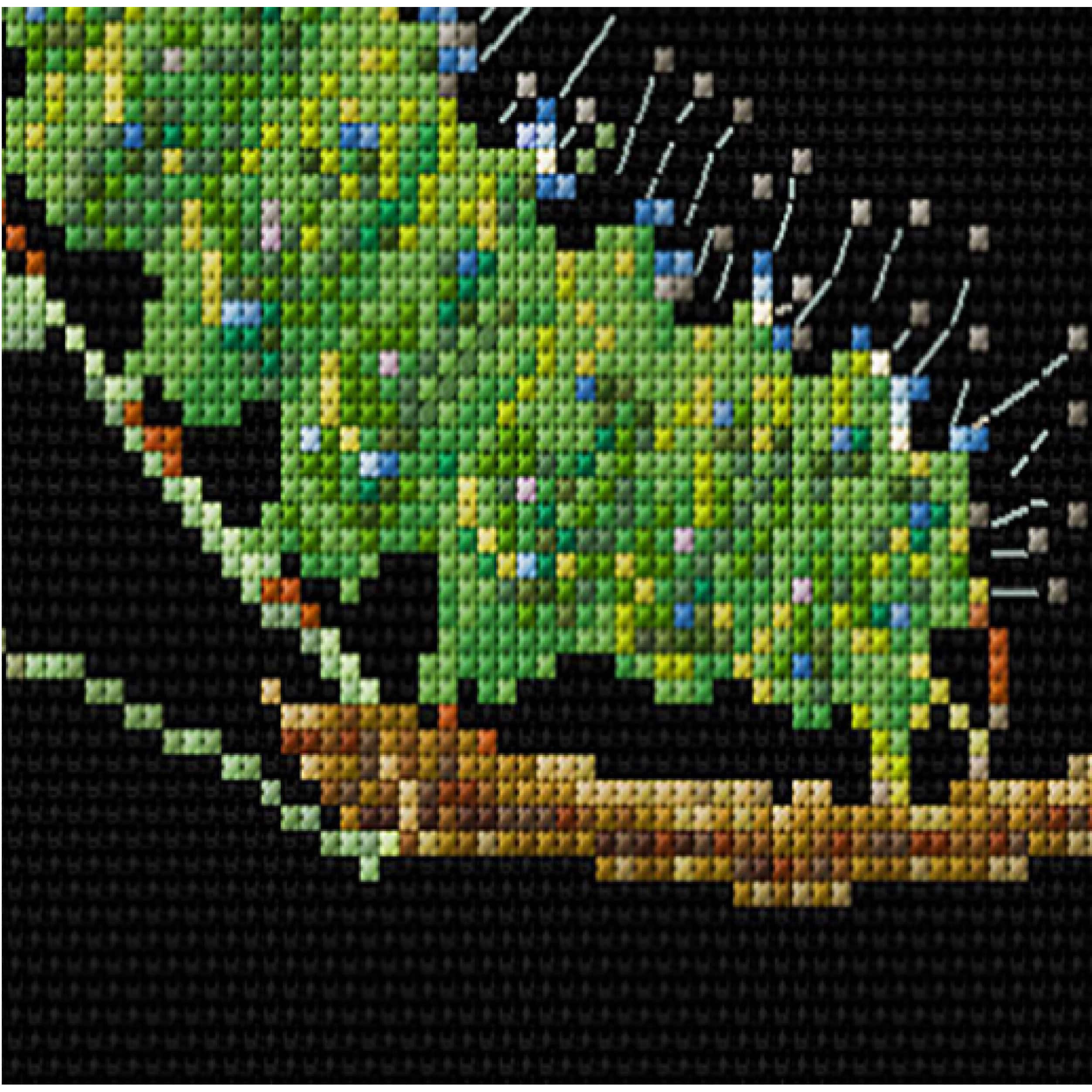 Thea Gouverneur Since 1959® Caterpillars & Butterflies Counted Cross Stitch Kit