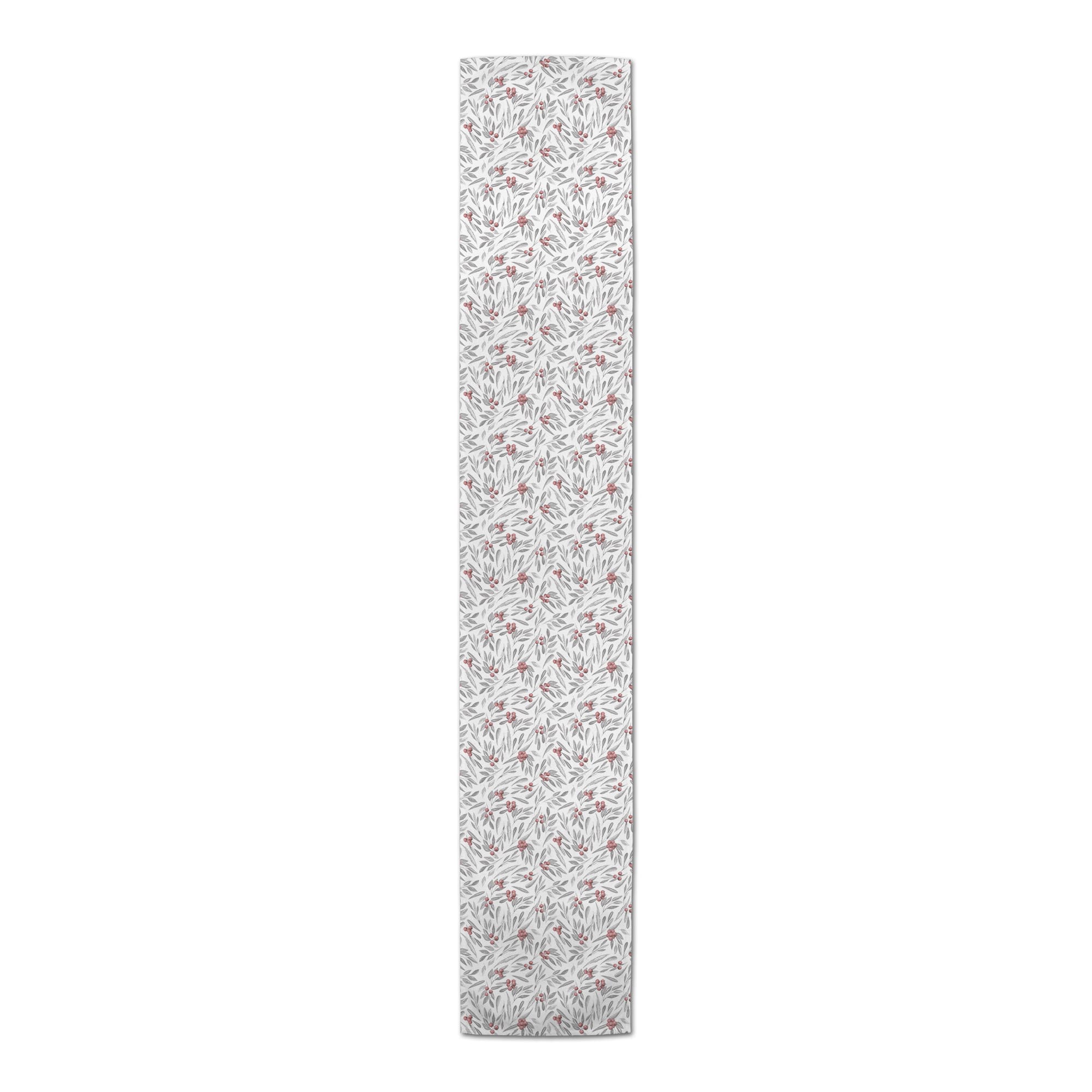 Holly And Leaves 16x72 Cotton Twill Runner