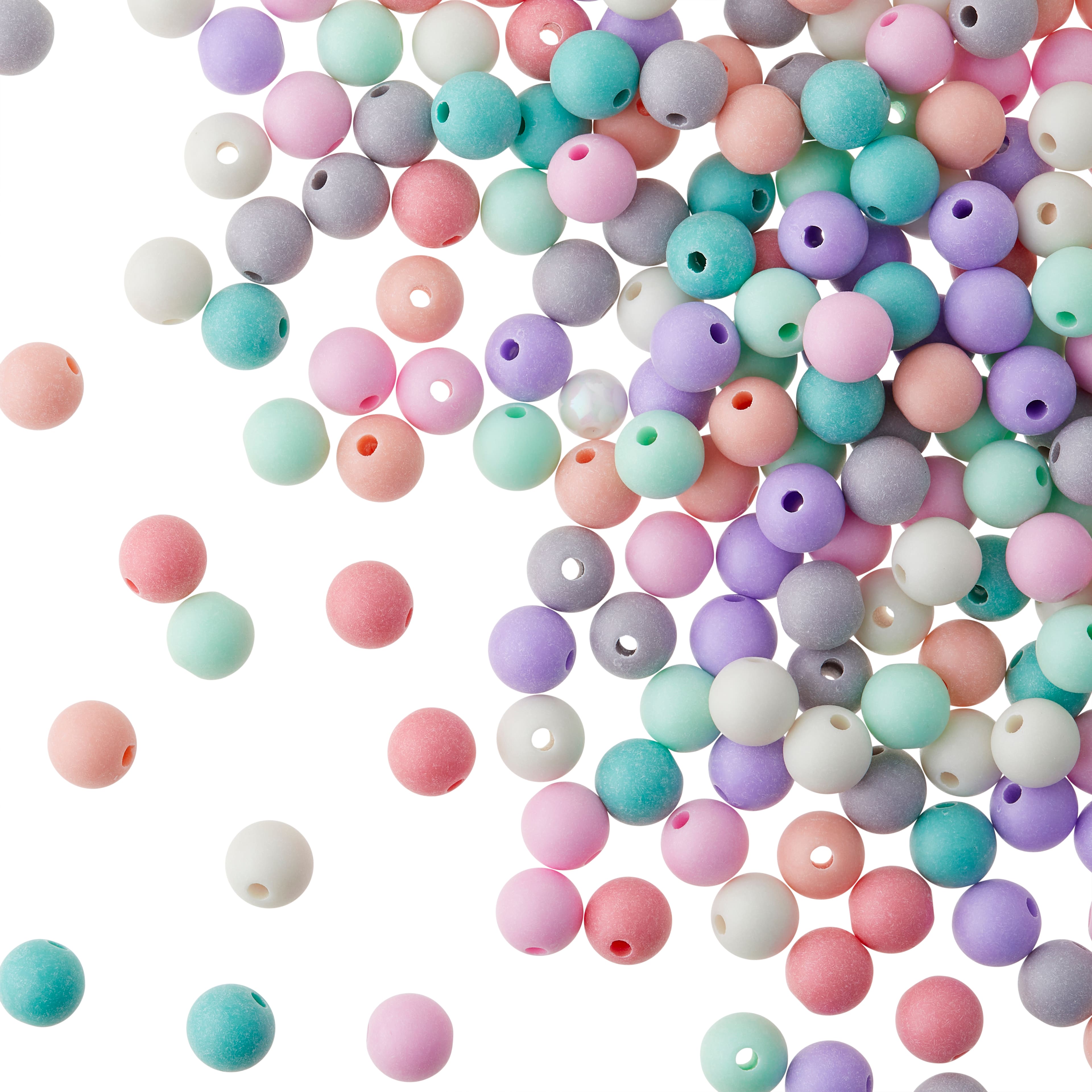 12 Pack: Mixed Sand Craft Beads, 10mm by Bead Landing™